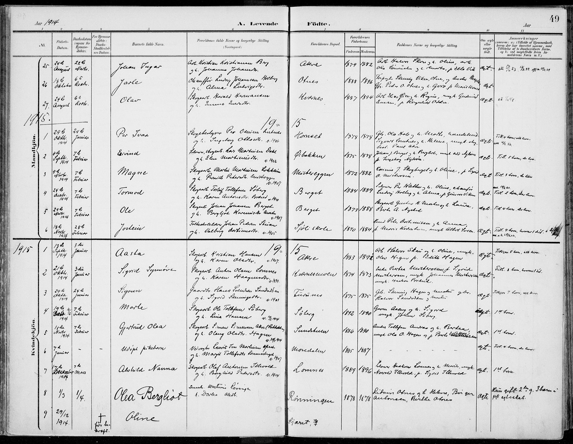 Rendalen prestekontor, AV/SAH-PREST-054/H/Ha/Haa/L0011: Ministerialbok nr. 11, 1901-1925, s. 49