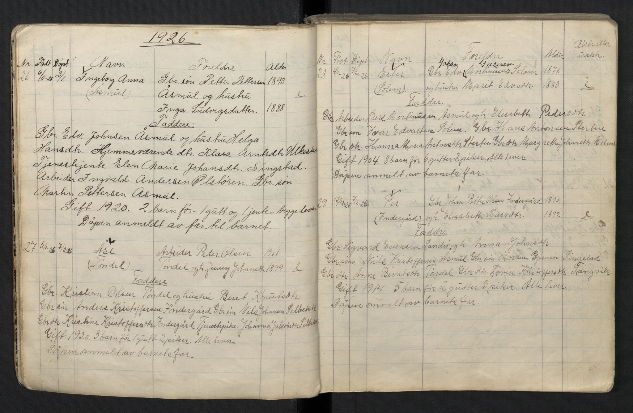 Ministerialprotokoller, klokkerbøker og fødselsregistre - Sør-Trøndelag, AV/SAT-A-1456/663/L0764: Klokkerbok nr. 663C04, 1925-1949