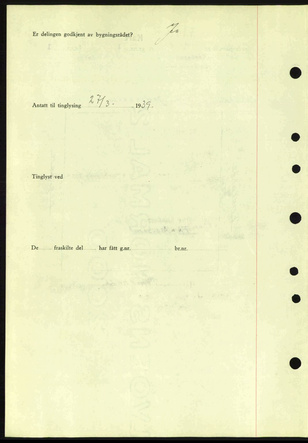 Moss sorenskriveri, SAO/A-10168: Pantebok nr. A5, 1938-1939, Dagboknr: 691/1939