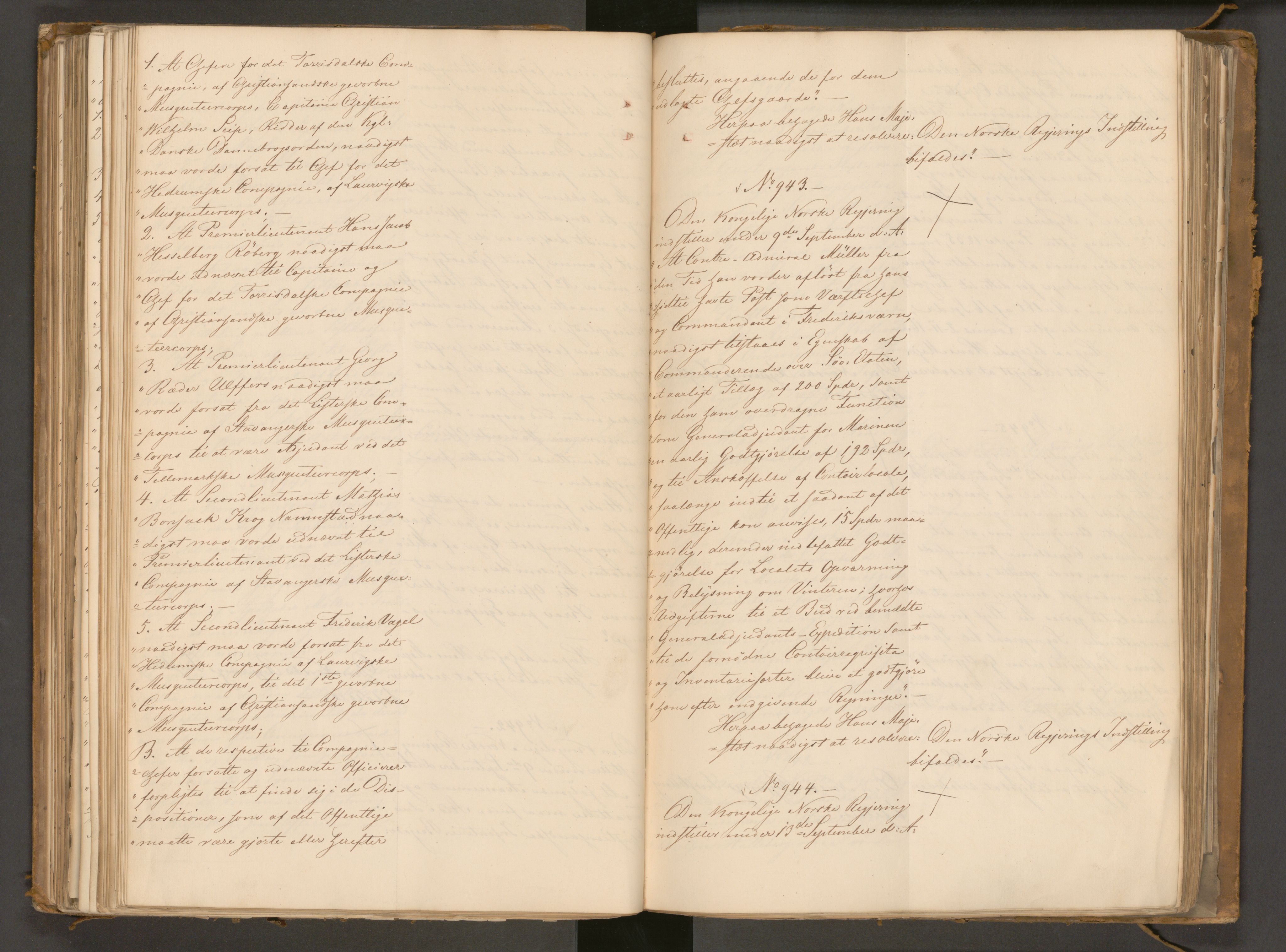Statsrådssekretariatet, AV/RA-S-1001/A/Ab/L0043: Kgl. res. nr. 632-1192, 2. halvår, 1836
