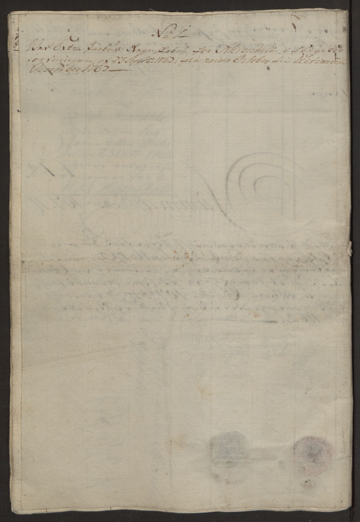 Rentekammeret inntil 1814, Reviderte regnskaper, Byregnskaper, RA/EA-4066/R/Rl/L0230/0001: [L4] Kontribusjonsregnskap / Ekstraskatt, 1762-1764, s. 44