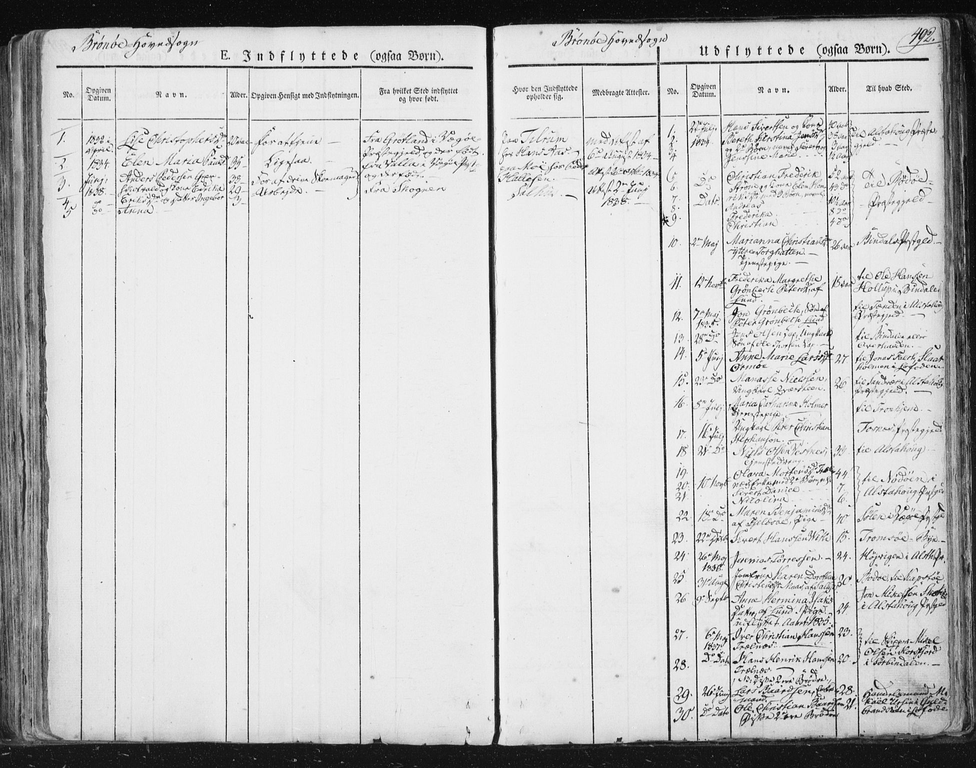 Ministerialprotokoller, klokkerbøker og fødselsregistre - Nordland, AV/SAT-A-1459/813/L0198: Ministerialbok nr. 813A08, 1834-1874, s. 492