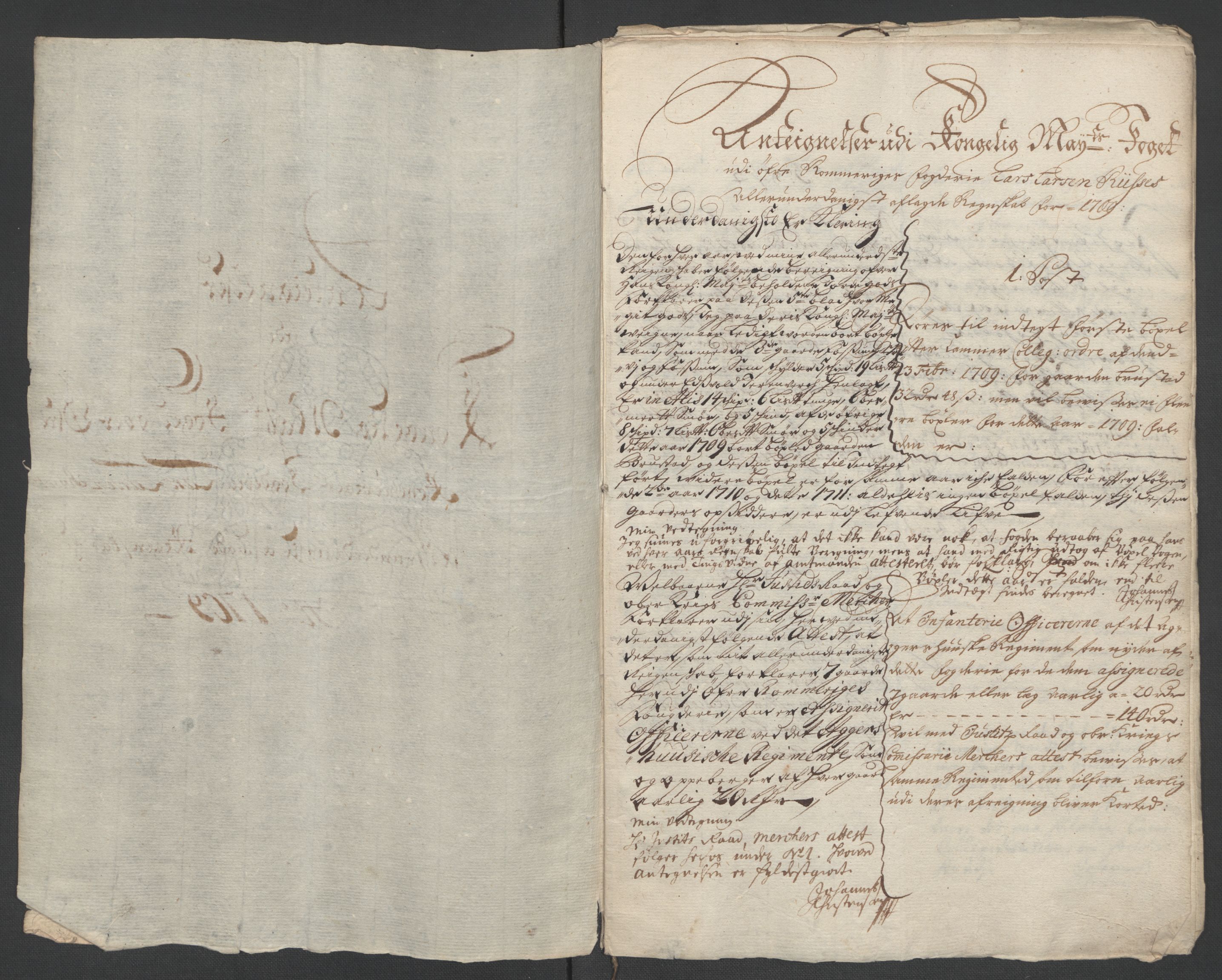 Rentekammeret inntil 1814, Reviderte regnskaper, Fogderegnskap, RA/EA-4092/R12/L0719: Fogderegnskap Øvre Romerike, 1708-1709, s. 386