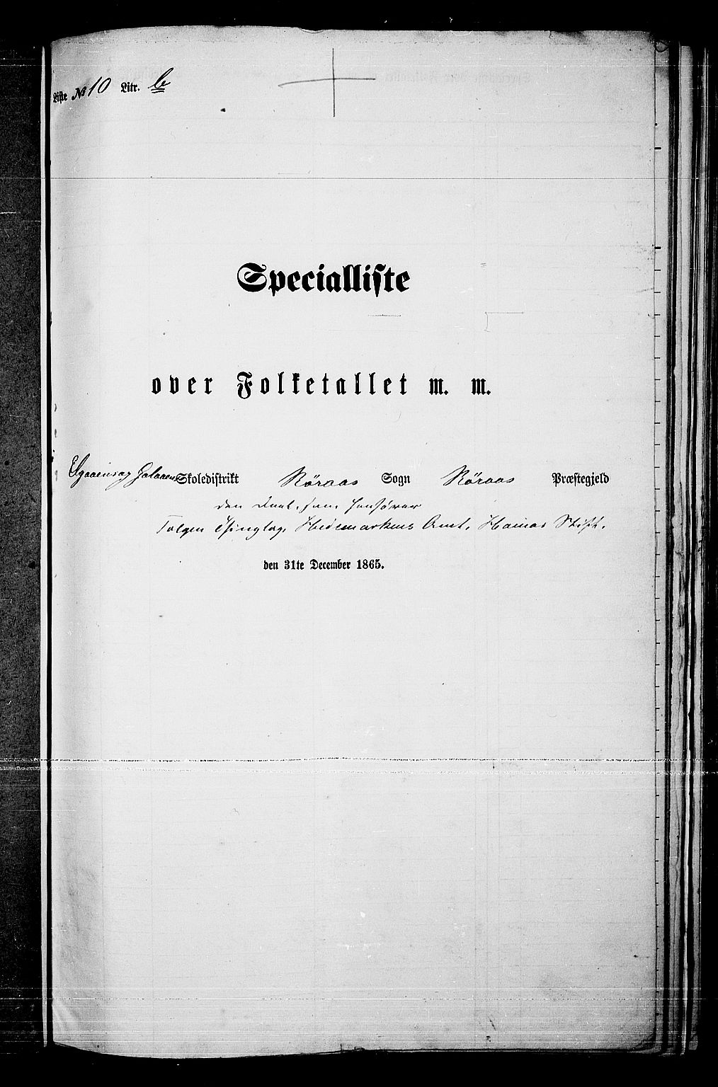 RA, Folketelling 1865 for 0436P Tolga prestegjeld, 1865, s. 128