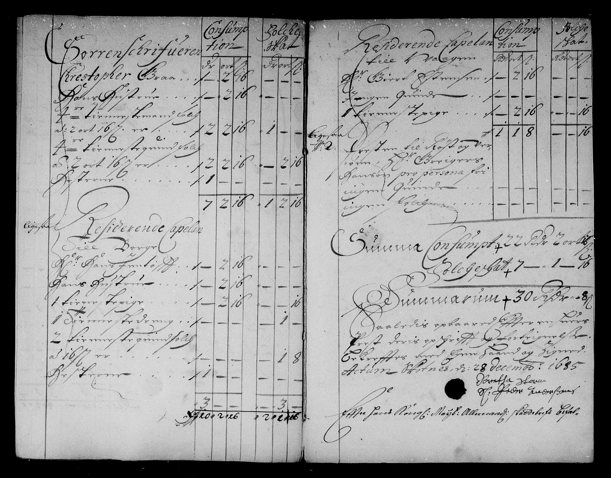 Rentekammeret inntil 1814, Reviderte regnskaper, Stiftamtstueregnskaper, Trondheim stiftamt og Nordland amt, AV/RA-EA-6044/R/Rg/L0082: Trondheim stiftamt og Nordland amt, 1685