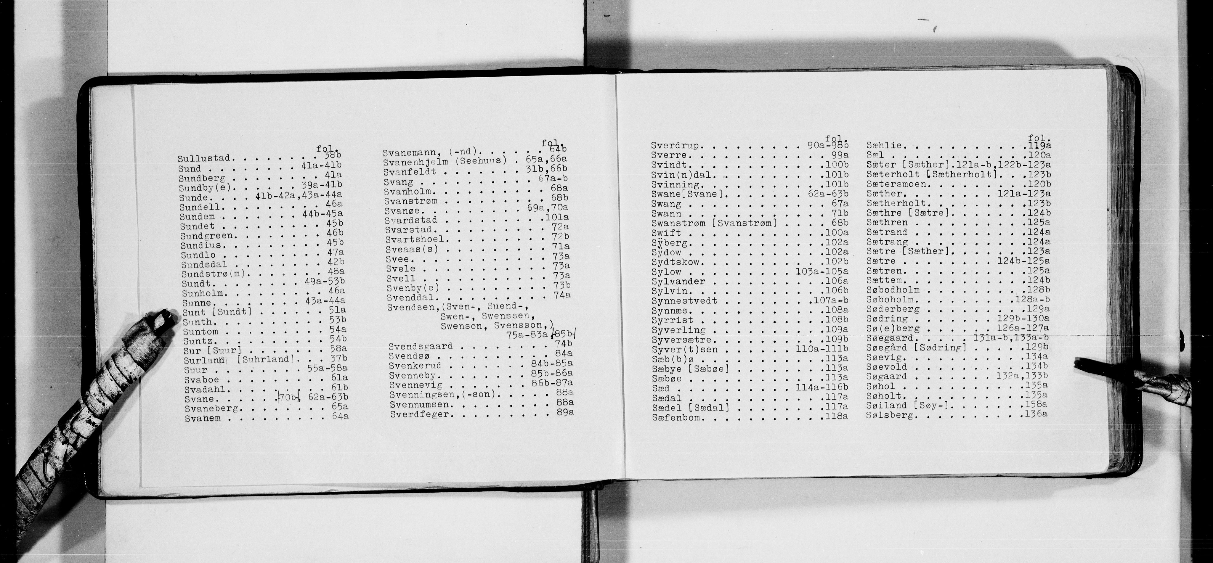 Lassens samlinger, AV/RA-PA-0051/F/Fa/L0042: Personalhistoriske og genealogiske opptegnelser: Stub - Søyland, 1500-1907