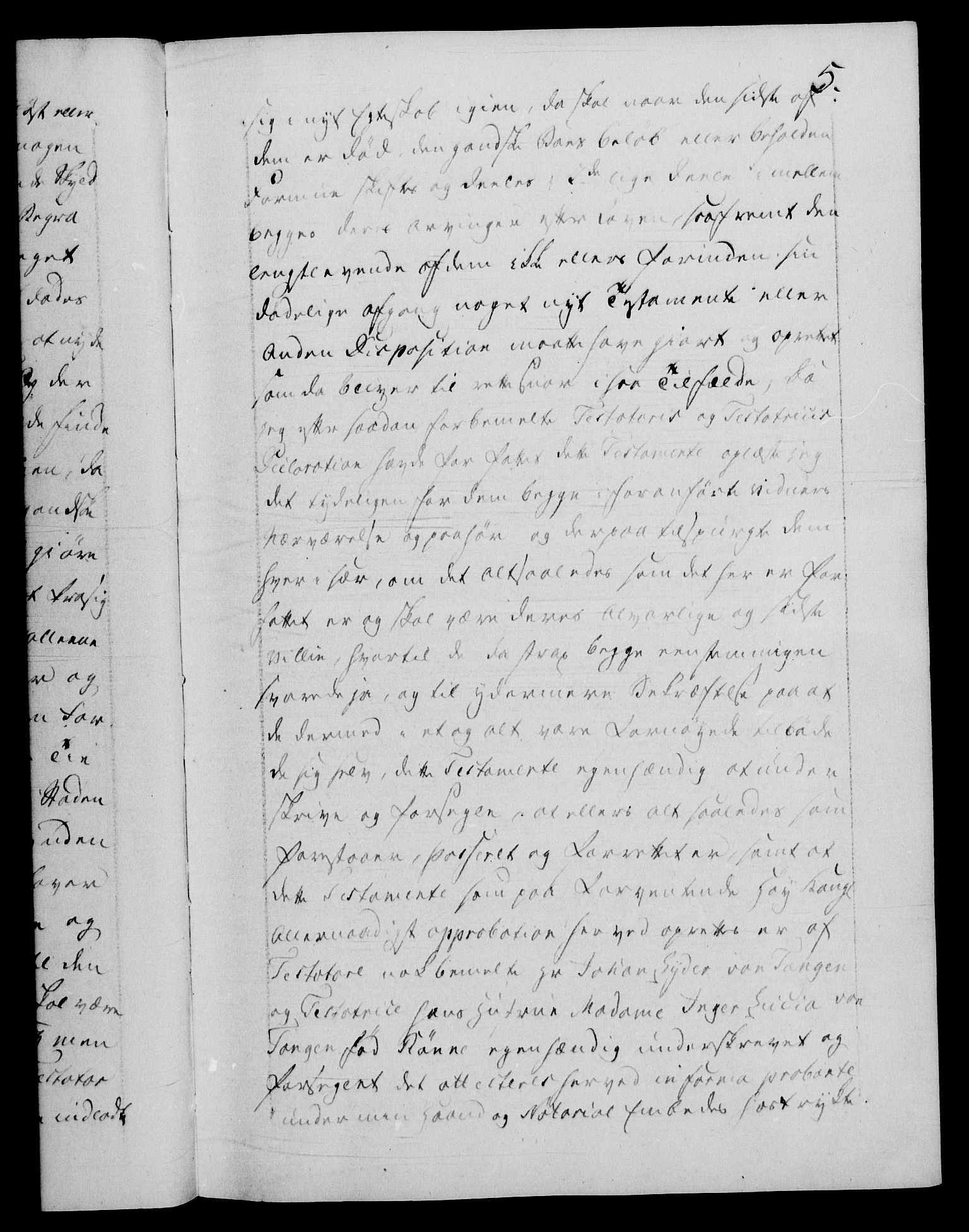 Danske Kanselli 1572-1799, AV/RA-EA-3023/F/Fc/Fca/Fcaa/L0052: Norske registre, 1788-1789, s. 5a