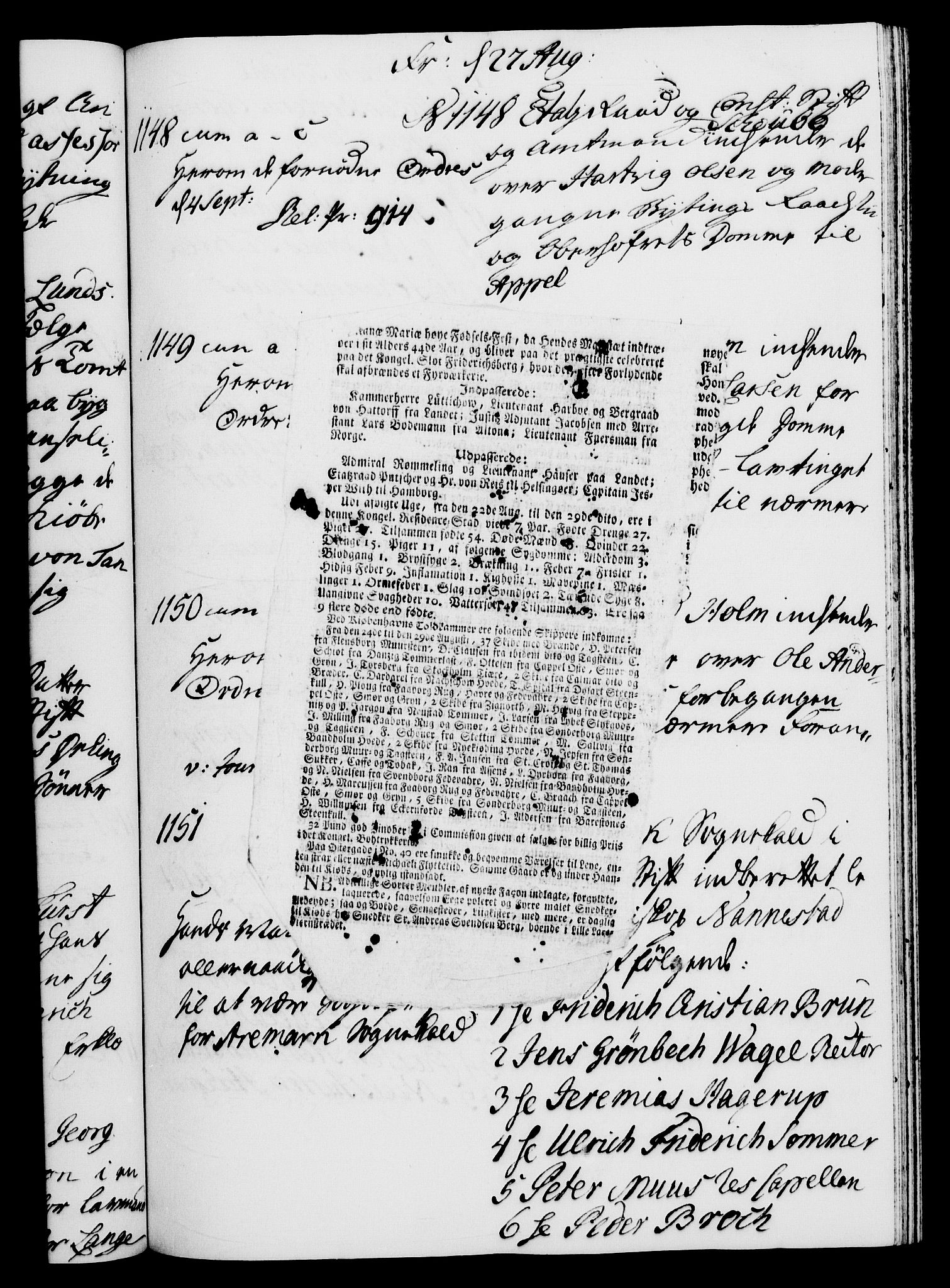 Danske Kanselli 1572-1799, AV/RA-EA-3023/I/Ia/L0002: 3. departements journal, 1772