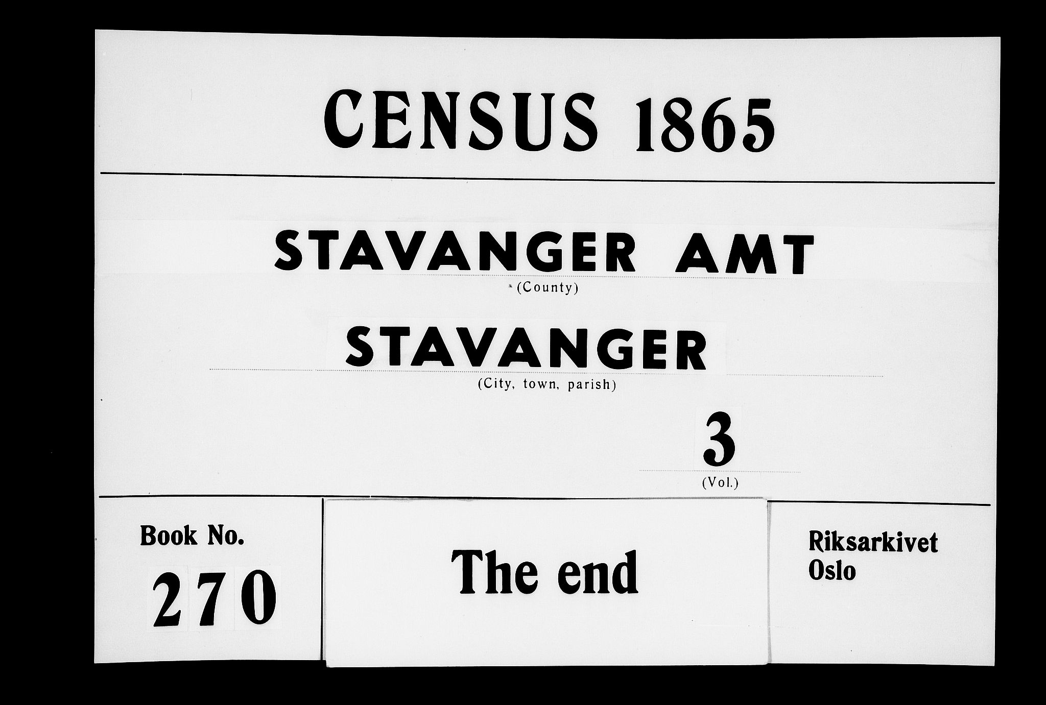 RA, Folketelling 1865 for 1103 Stavanger kjøpstad, 1865, s. 1529