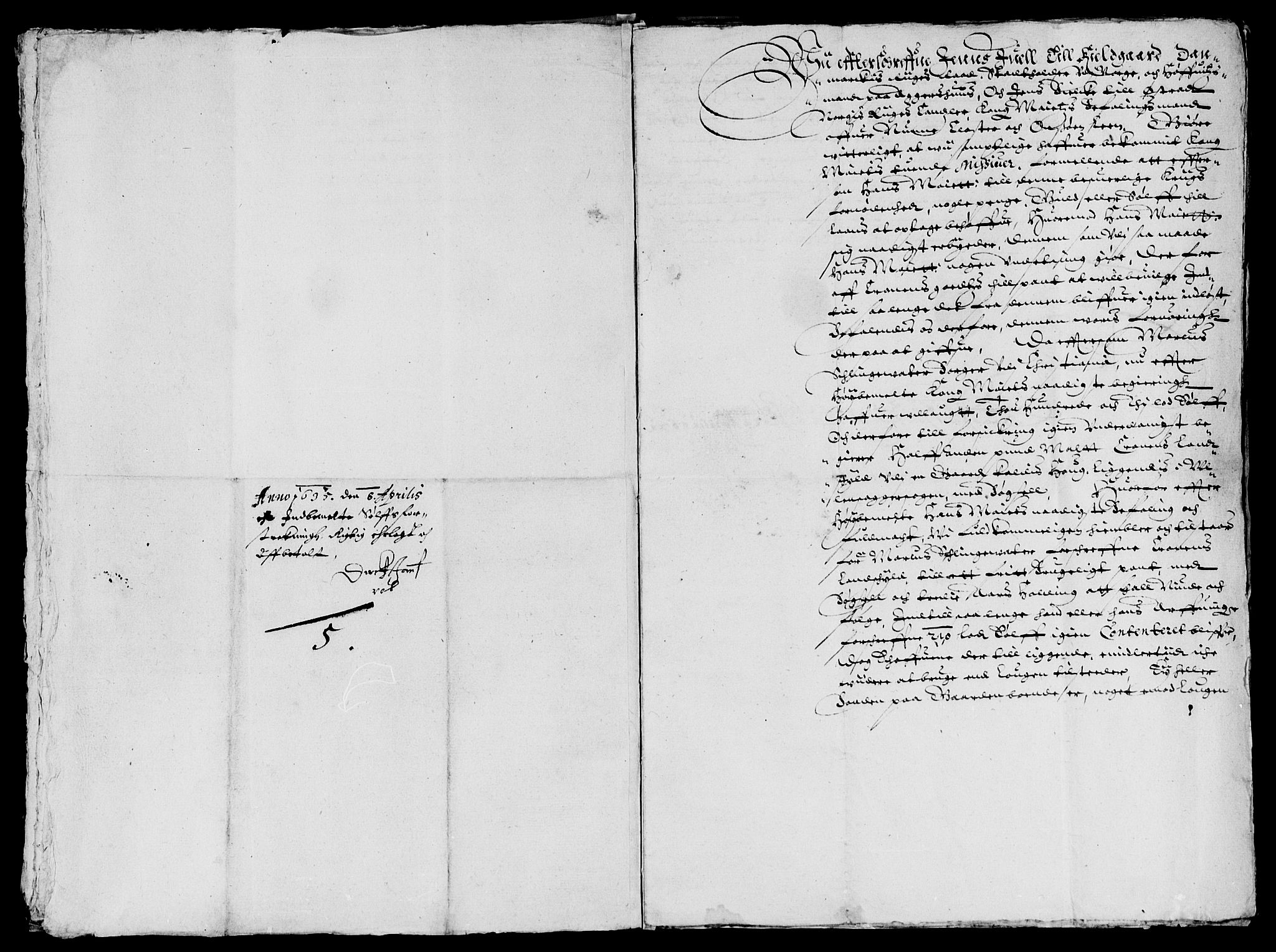 Rentekammeret inntil 1814, Reviderte regnskaper, Lensregnskaper, AV/RA-EA-5023/R/Rb/Rba/L0119: Akershus len, 1634-1635