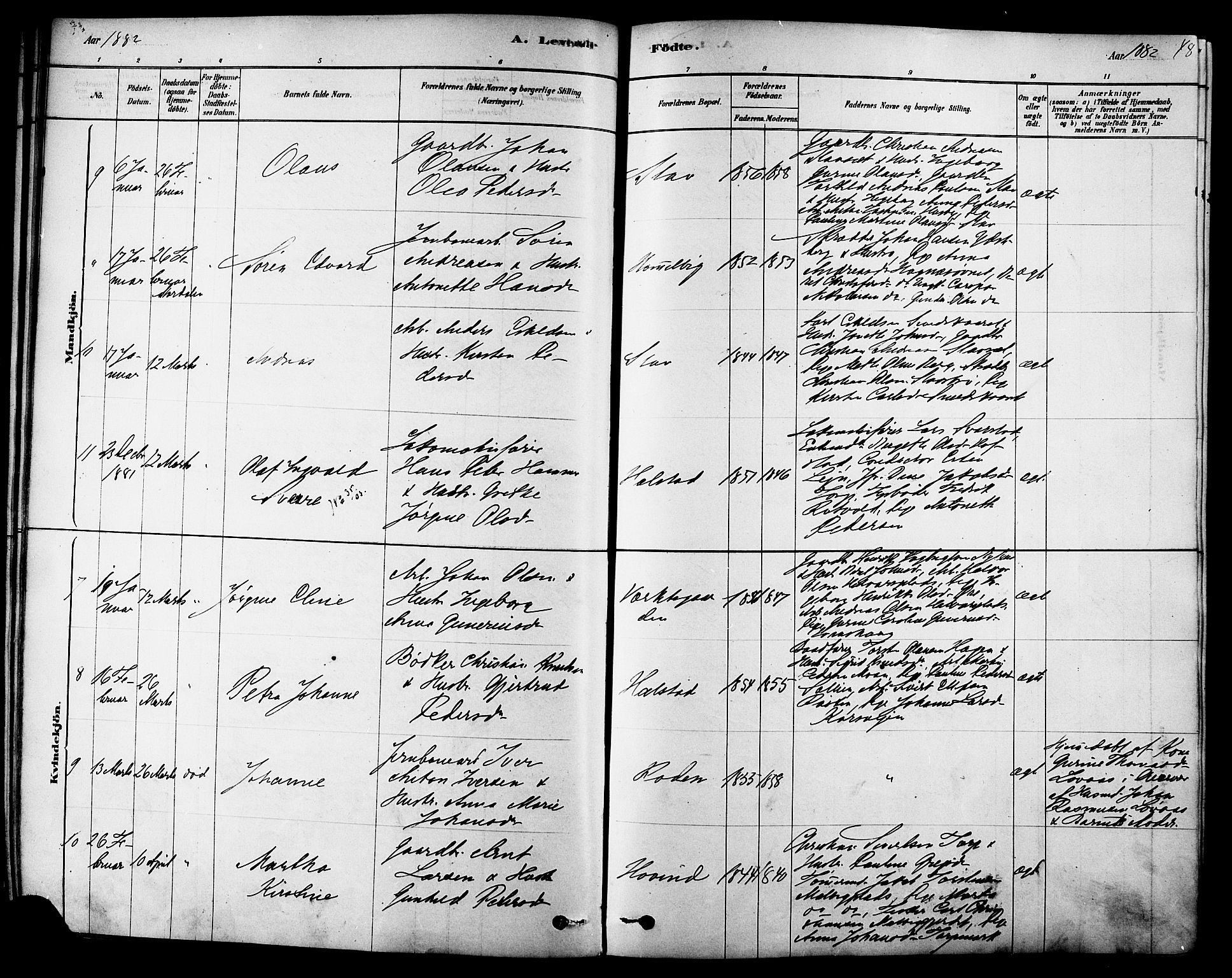 Ministerialprotokoller, klokkerbøker og fødselsregistre - Sør-Trøndelag, SAT/A-1456/616/L0410: Ministerialbok nr. 616A07, 1878-1893, s. 48