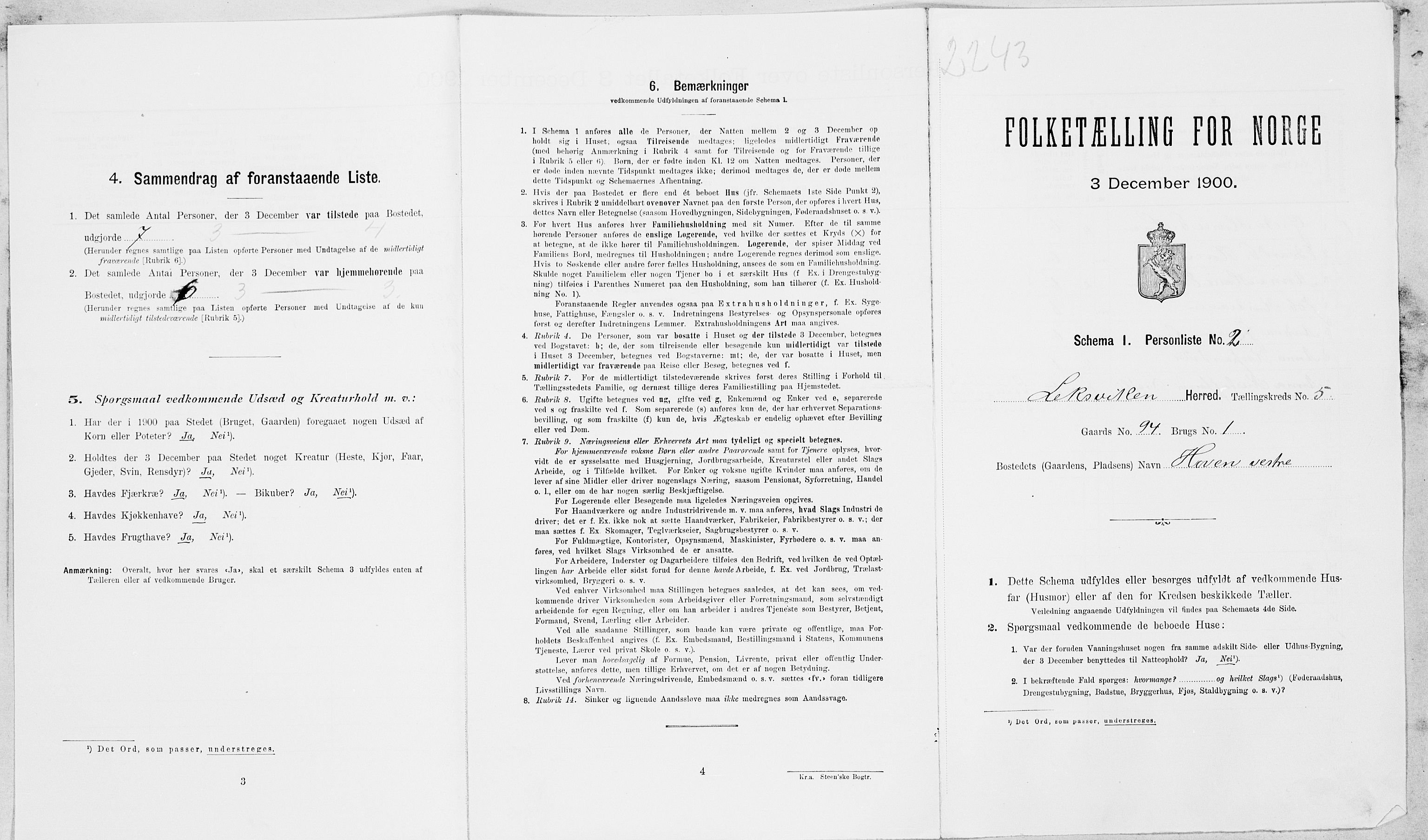 SAT, Folketelling 1900 for 1718 Leksvik herred, 1900, s. 755