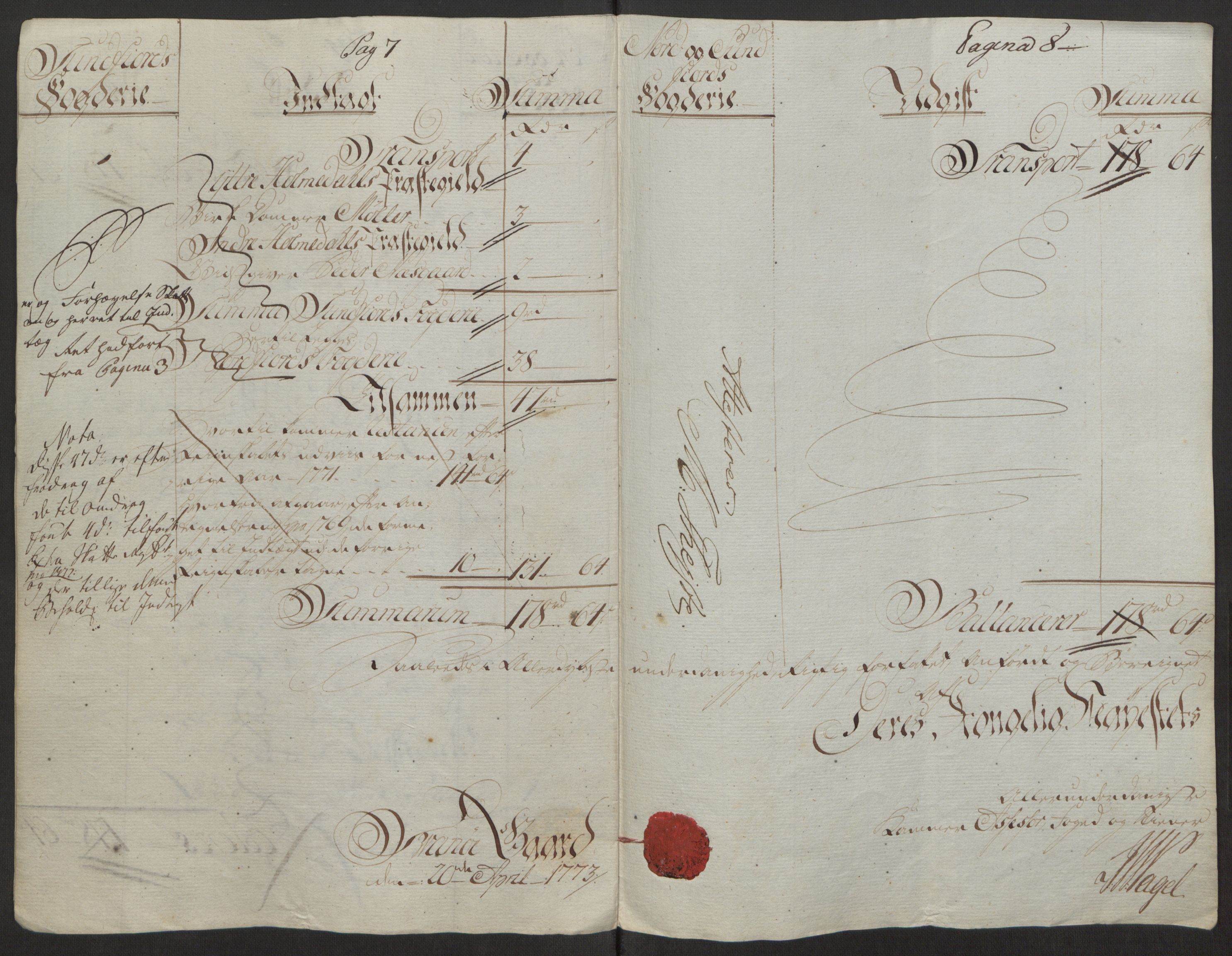 Rentekammeret inntil 1814, Reviderte regnskaper, Fogderegnskap, RA/EA-4092/R53/L3551: Ekstraskatten Sunn- og Nordfjord, 1772, s. 27