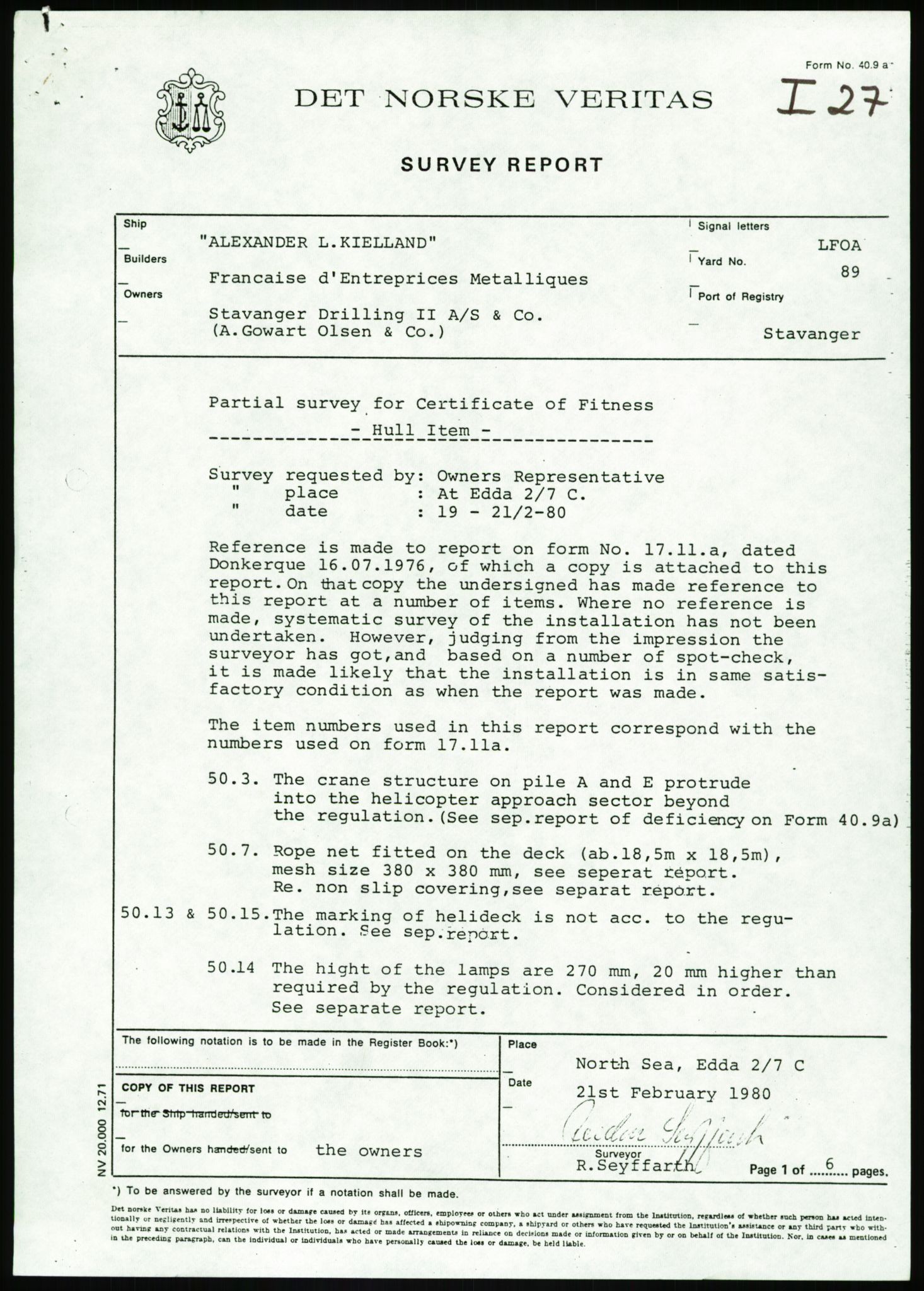 Justisdepartementet, Granskningskommisjonen ved Alexander Kielland-ulykken 27.3.1980, RA/S-1165/D/L0002: I Det norske Veritas (I1-I5, I7-I11, I14-I17, I21-I28, I30-I31)/B Stavanger Drilling A/S (B4), 1980-1981, s. 645