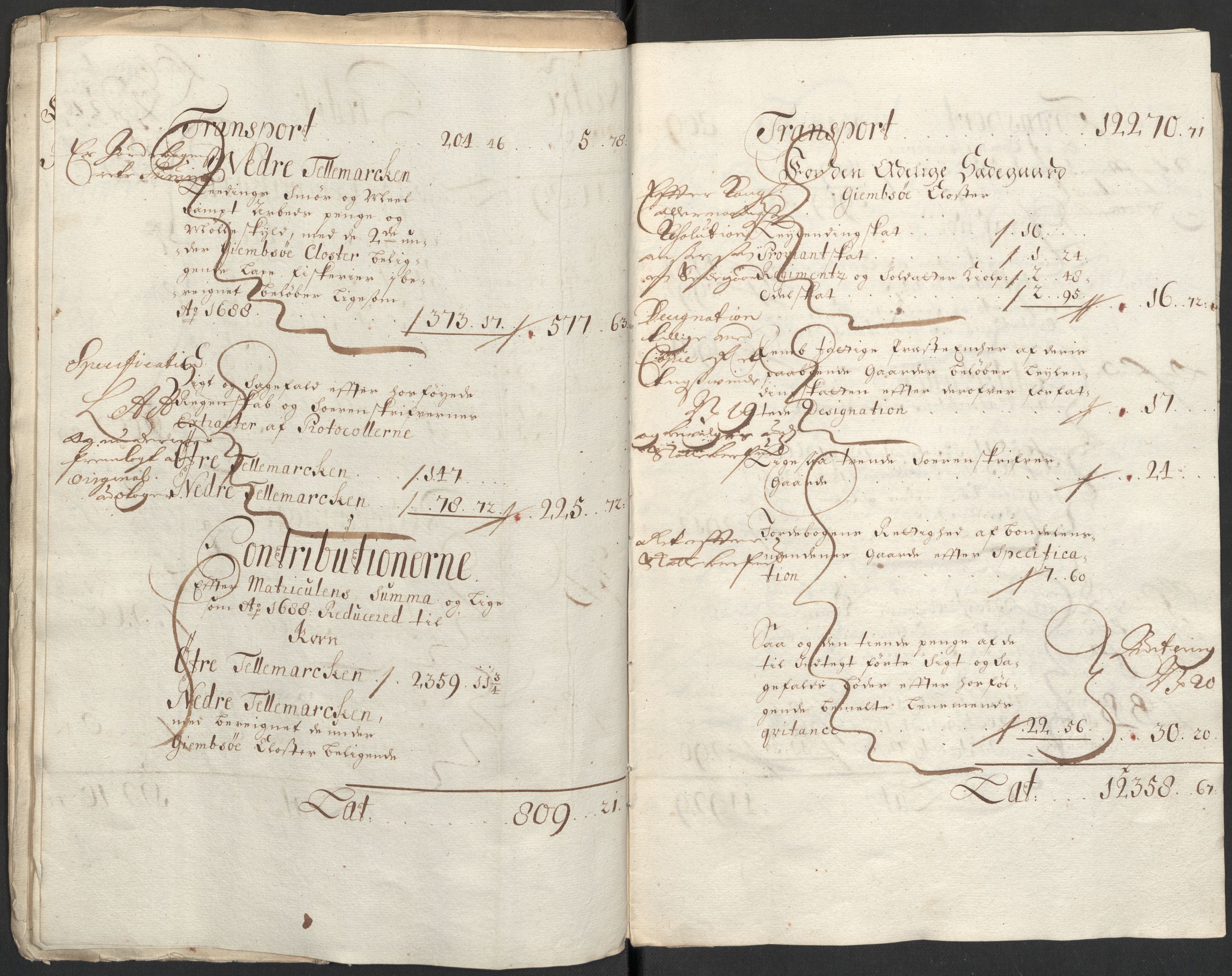 Rentekammeret inntil 1814, Reviderte regnskaper, Fogderegnskap, RA/EA-4092/R35/L2086: Fogderegnskap Øvre og Nedre Telemark, 1687-1689, s. 21