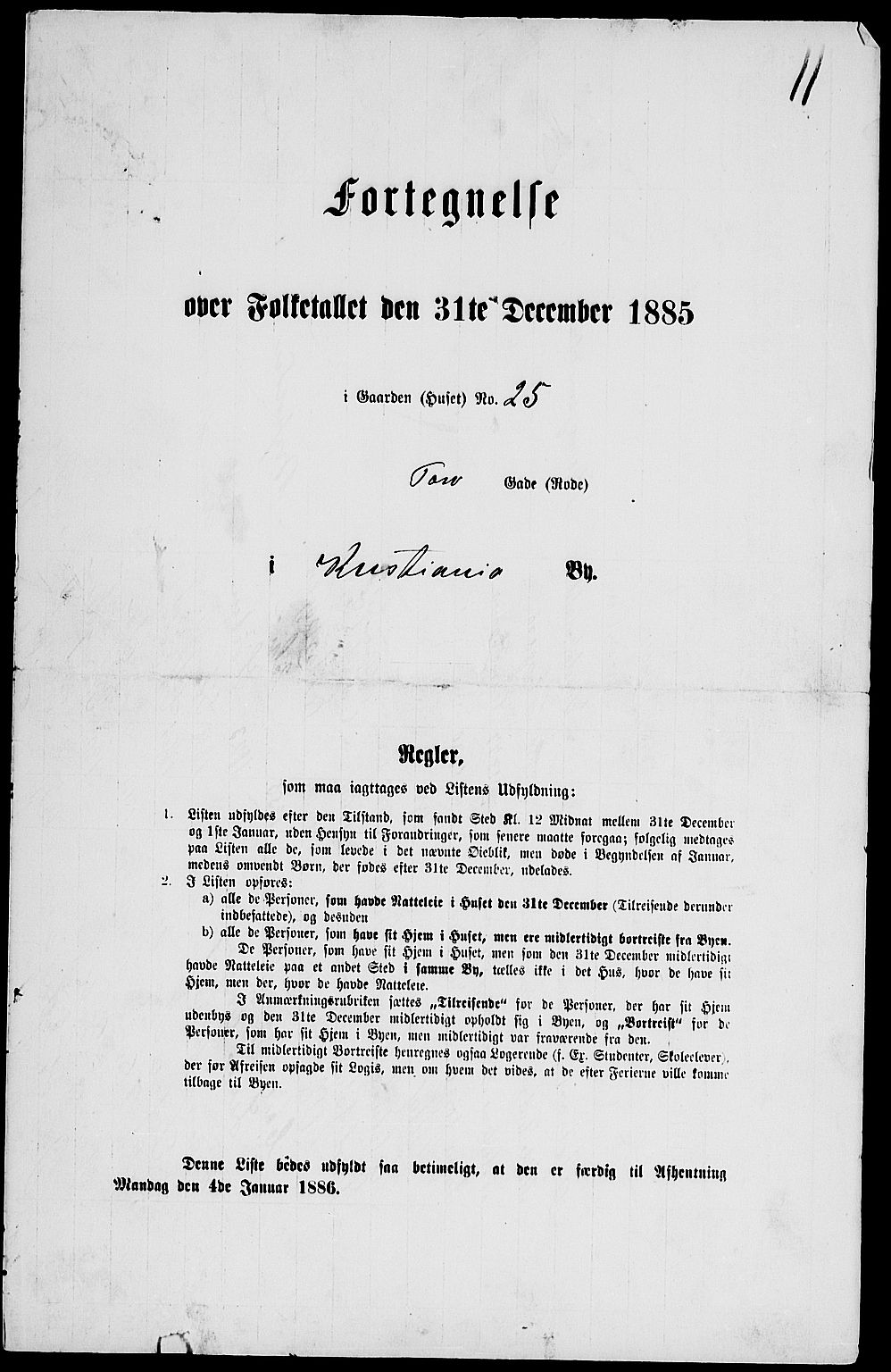 RA, Folketelling 1885 for 0301 Kristiania kjøpstad, 1885, s. 5583