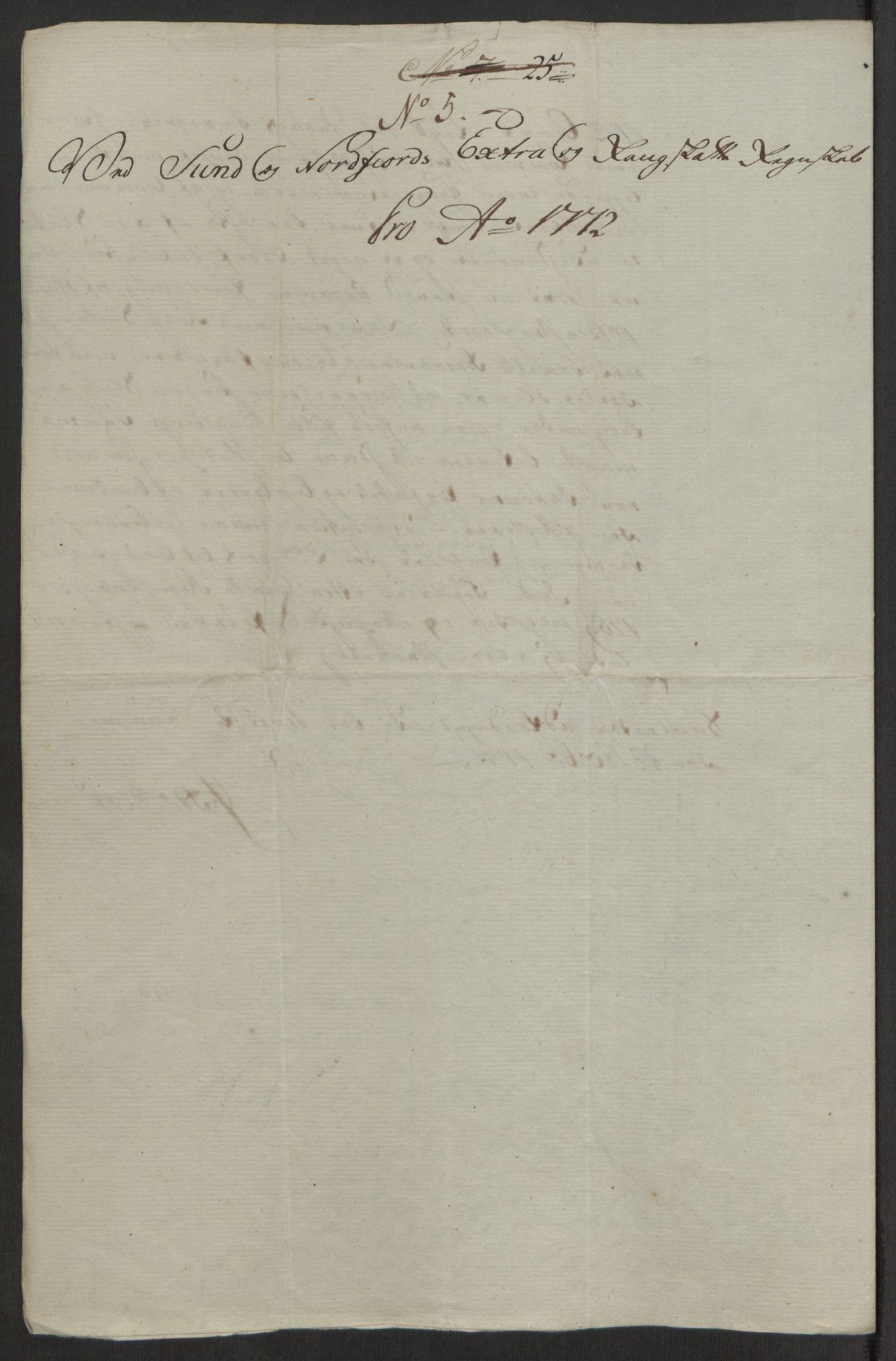 Rentekammeret inntil 1814, Reviderte regnskaper, Fogderegnskap, RA/EA-4092/R53/L3551: Ekstraskatten Sunn- og Nordfjord, 1772, s. 38