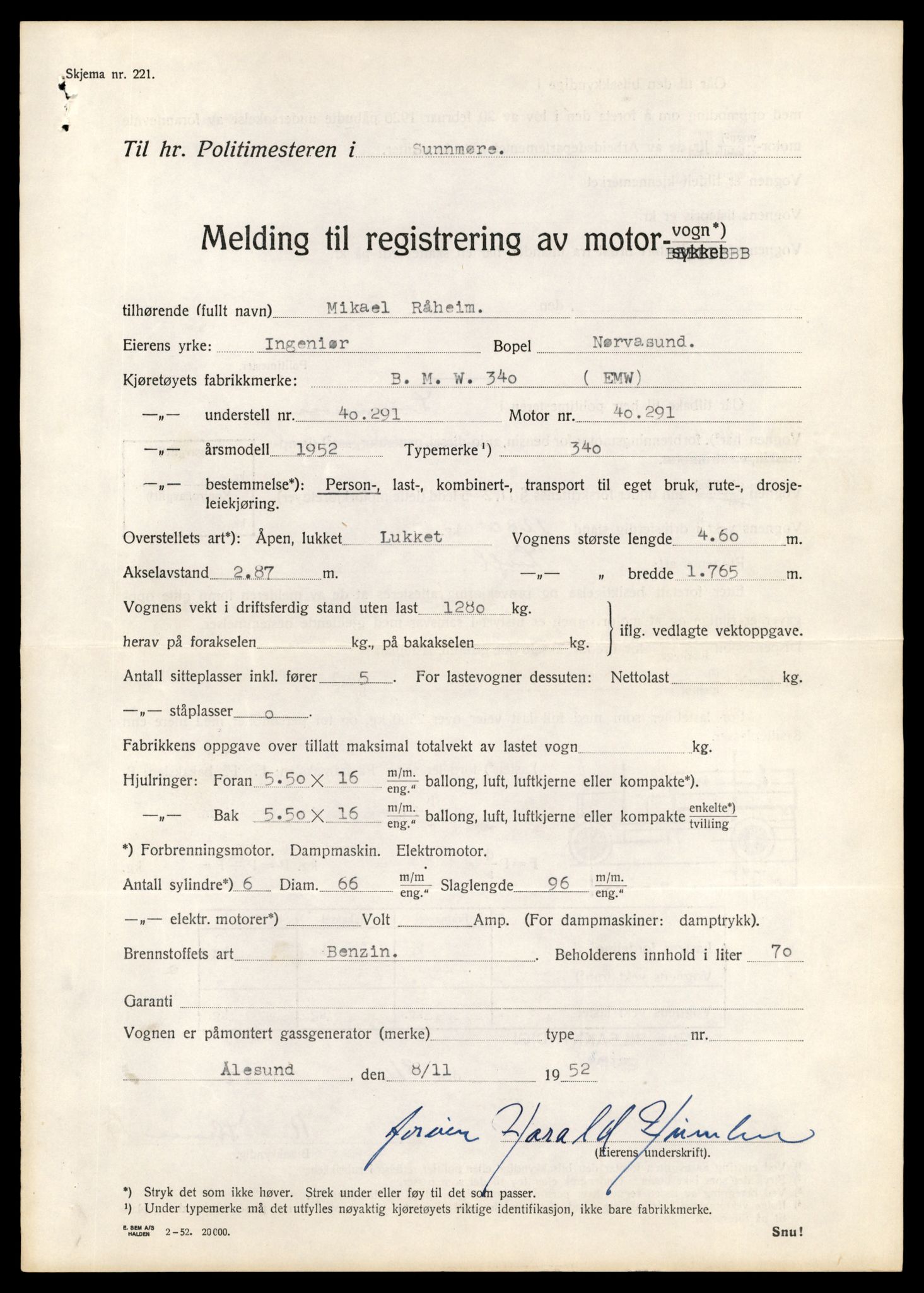 Møre og Romsdal vegkontor - Ålesund trafikkstasjon, AV/SAT-A-4099/F/Fe/L0005: Registreringskort for kjøretøy T 443 - T 546, 1927-1998, s. 1115