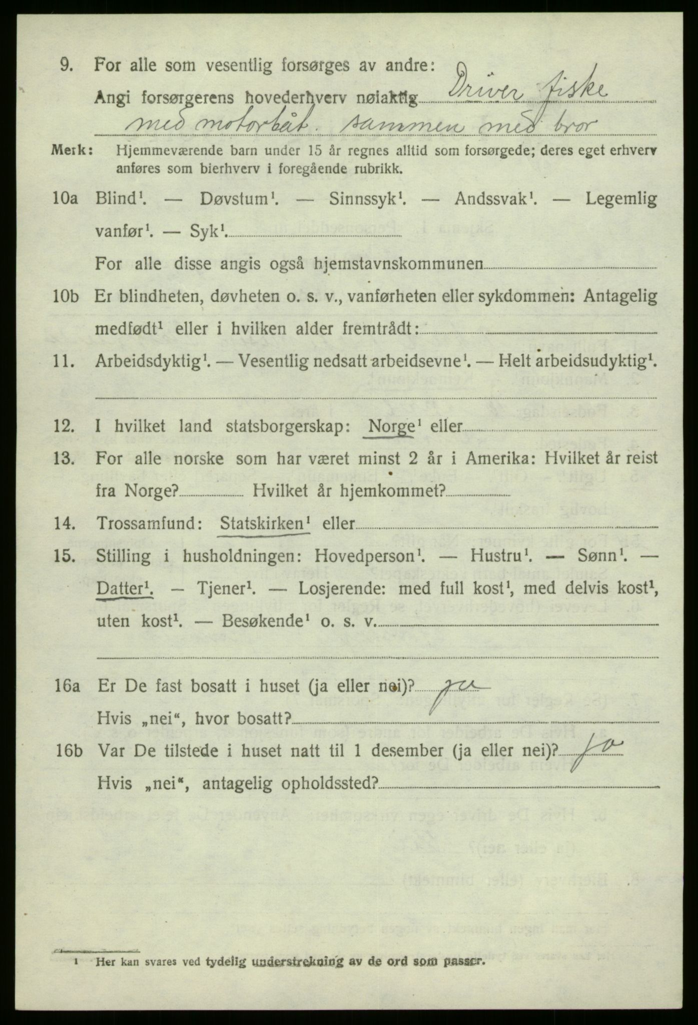 SAB, Folketelling 1920 for 1437 Kinn herred, 1920, s. 5336