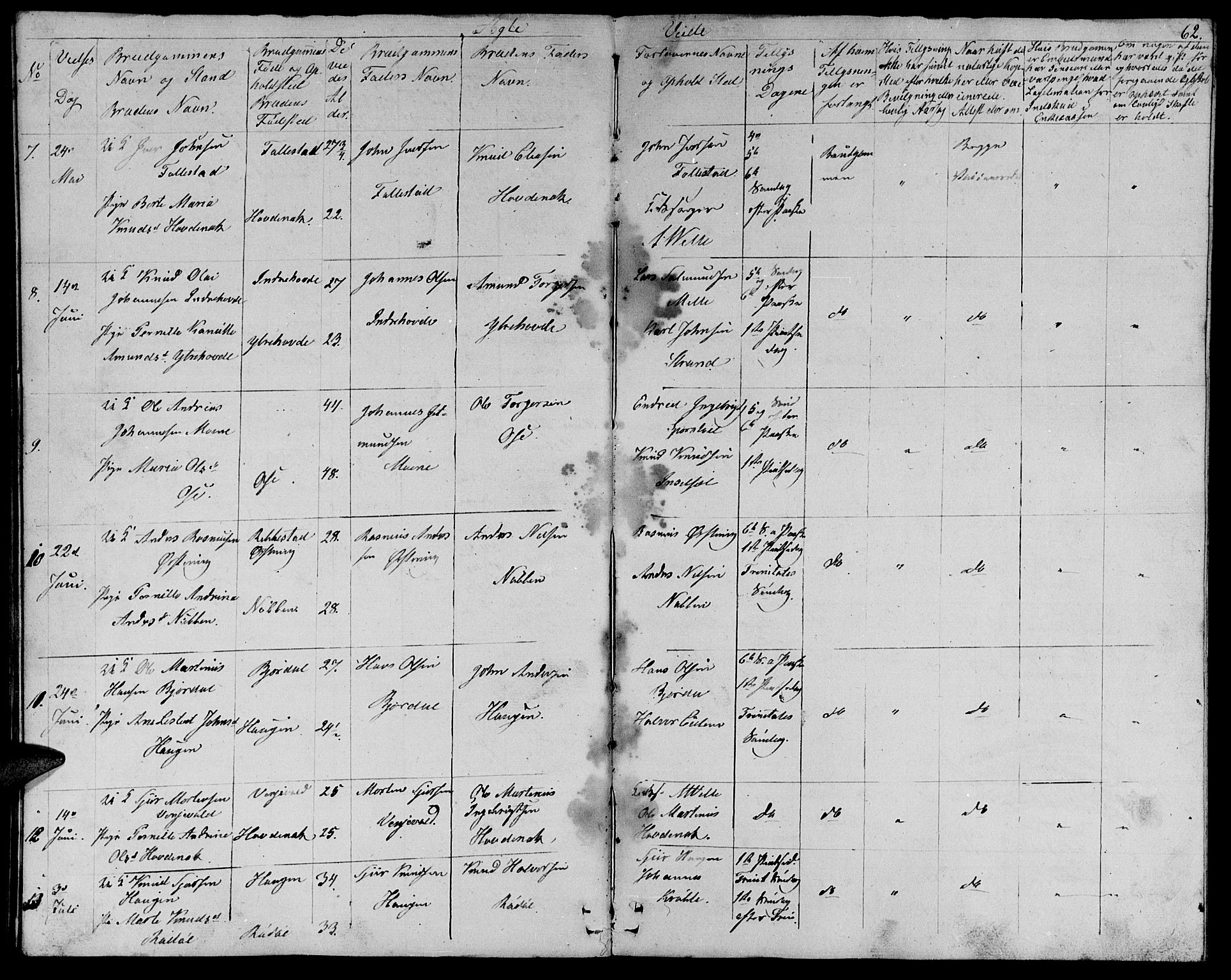 Ministerialprotokoller, klokkerbøker og fødselsregistre - Møre og Romsdal, AV/SAT-A-1454/513/L0187: Klokkerbok nr. 513C01, 1856-1864, s. 62