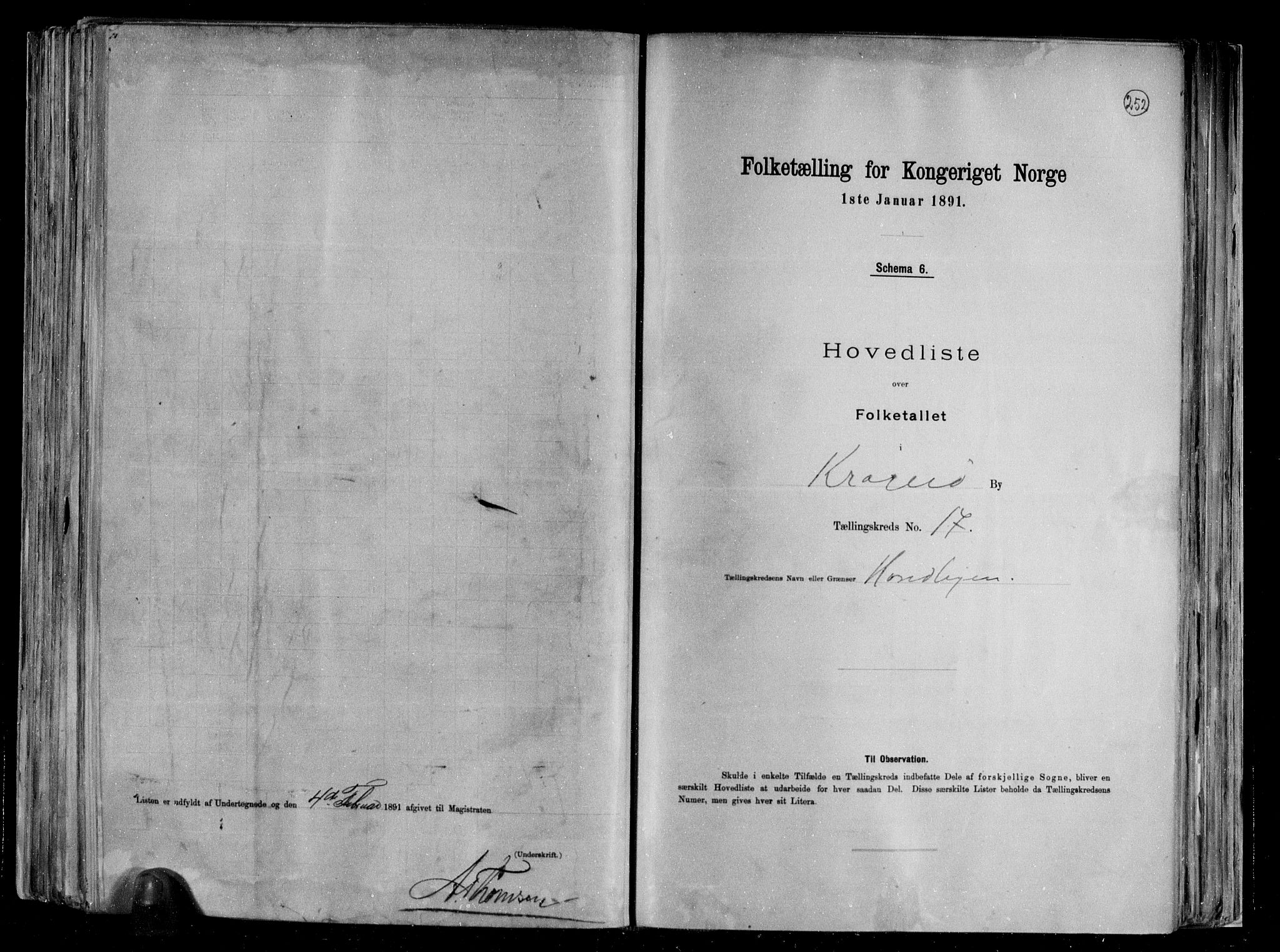 RA, Folketelling 1891 for 0801 Kragerø kjøpstad, 1891, s. 37