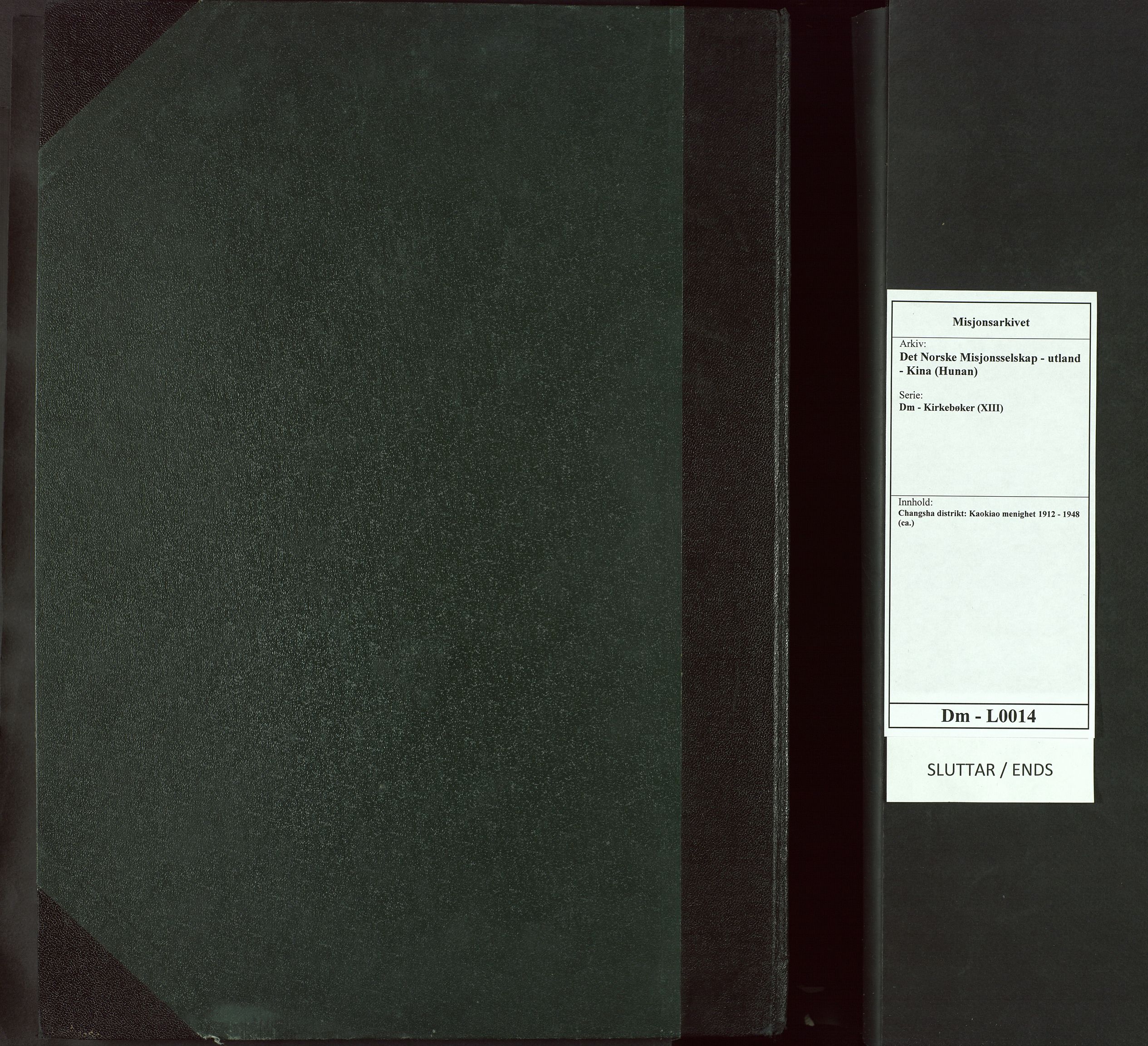 Det Norske Misjonsselskap - utland - Kina (Hunan), VID/MA-A-1065/Dm/L0014: Ministerialbok nr. -, 1912-1948
