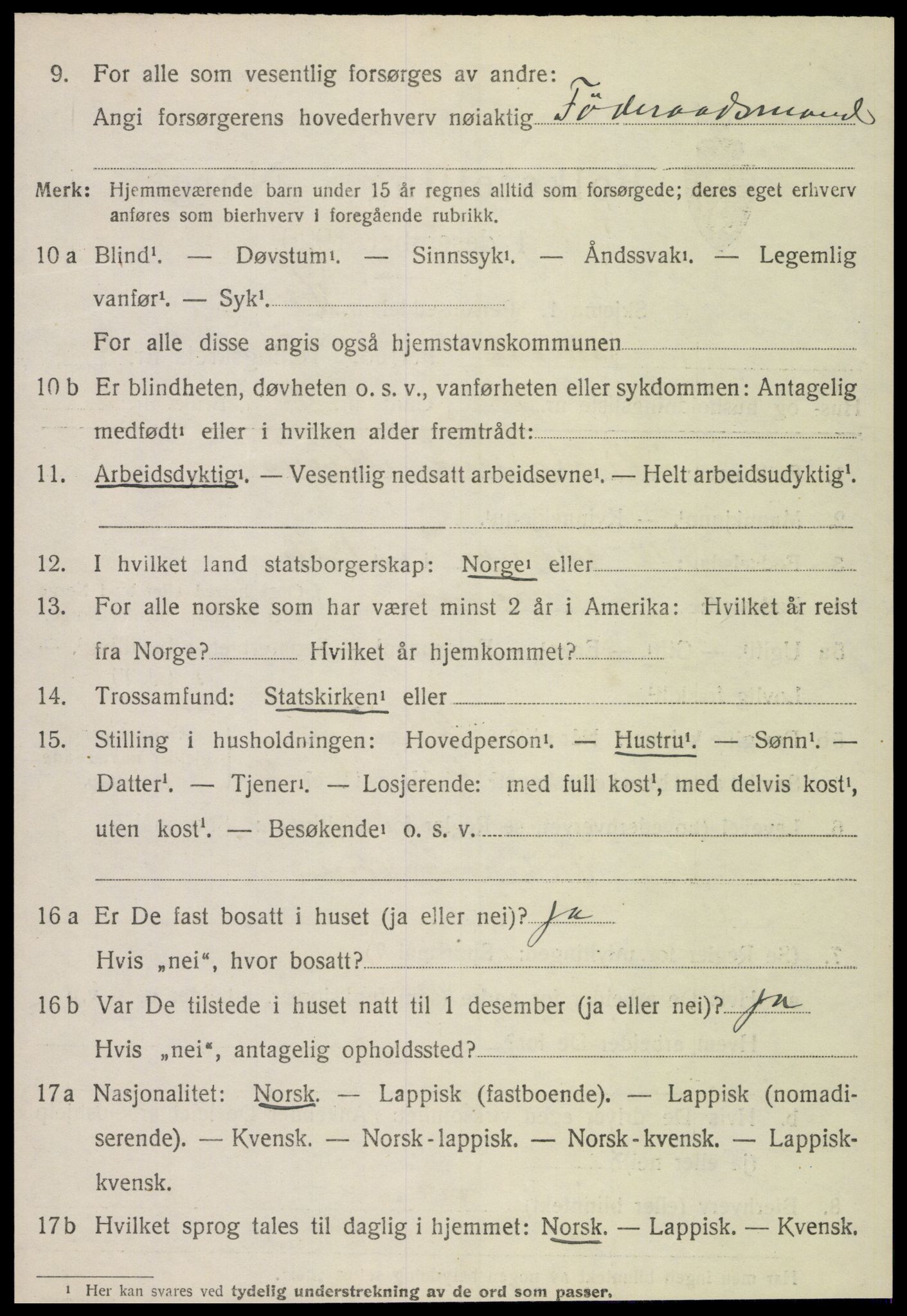 SAT, Folketelling 1920 for 1736 Snåsa herred, 1920, s. 3405