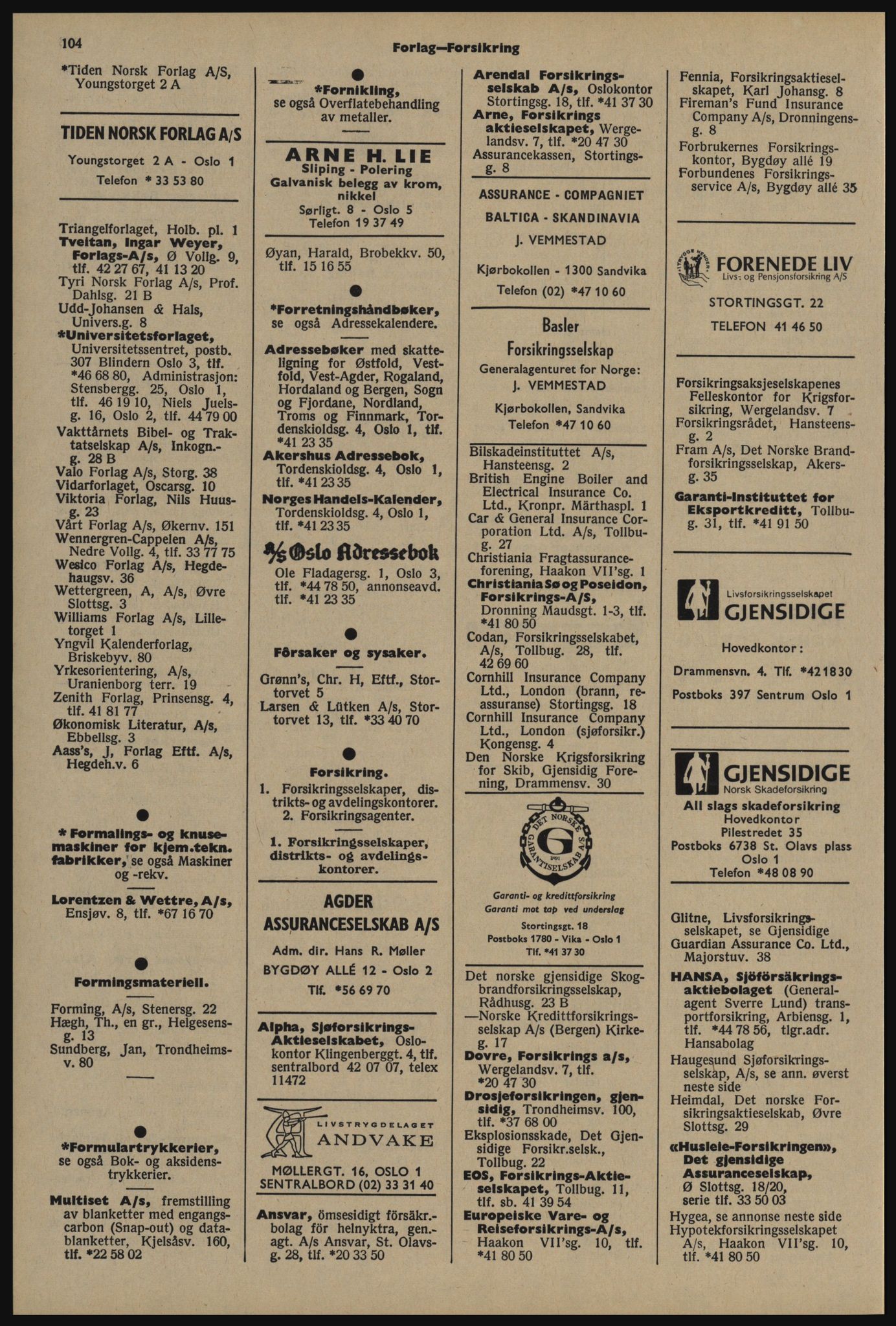 Kristiania/Oslo adressebok, PUBL/-, 1976-1977, s. 104