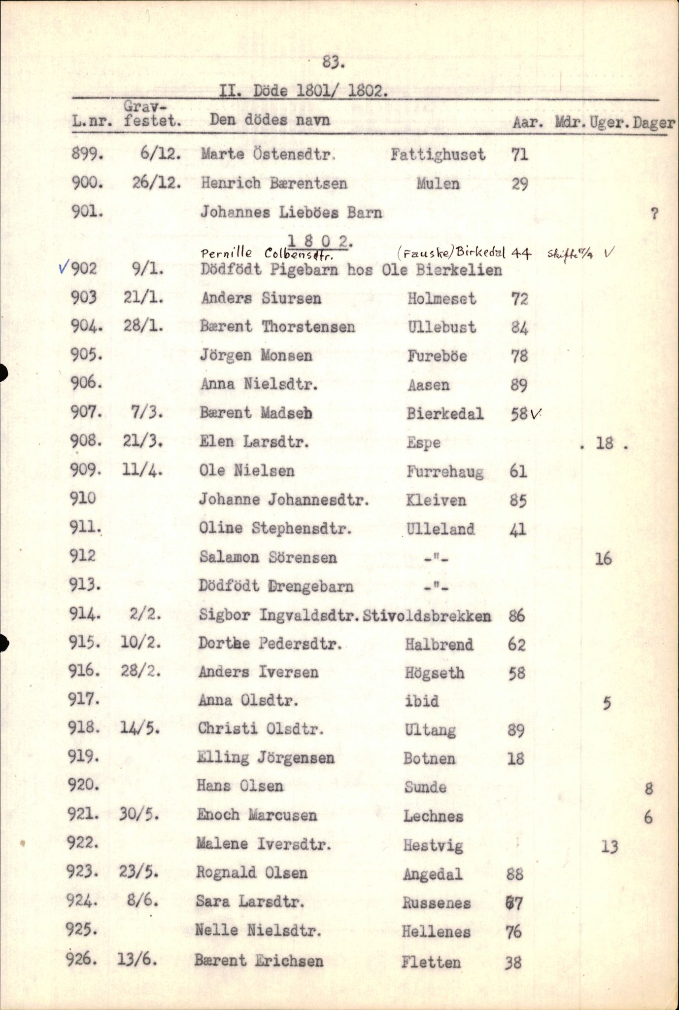 Samling av fulltekstavskrifter, SAB/FULLTEKST/B/14/0008: Førde sokneprestembete, ministerialbok nr. A 4, 1781-1802, s. 85