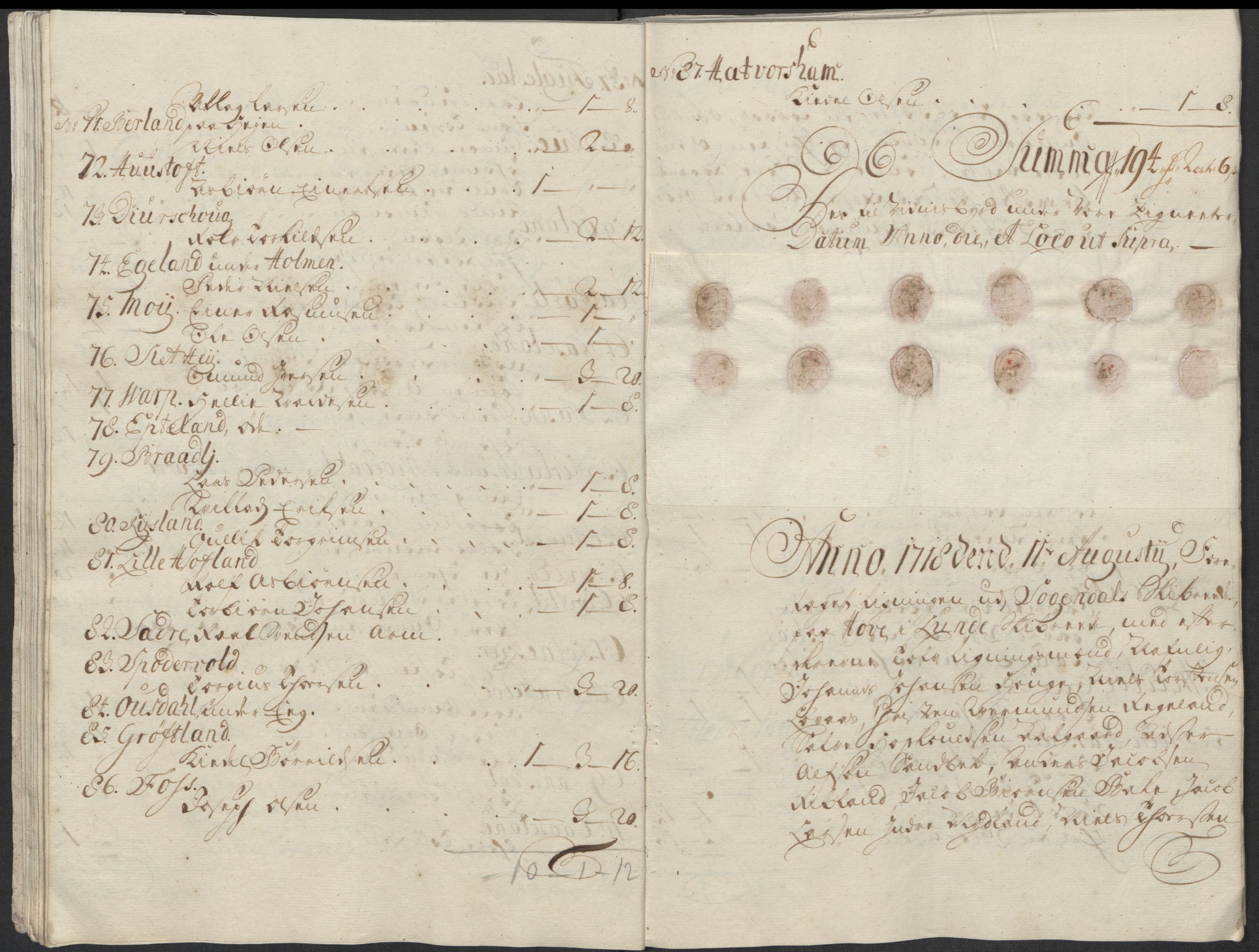 Rentekammeret inntil 1814, Reviderte regnskaper, Fogderegnskap, AV/RA-EA-4092/R46/L2743: Fogderegnskap Jæren og Dalane, 1718, s. 62