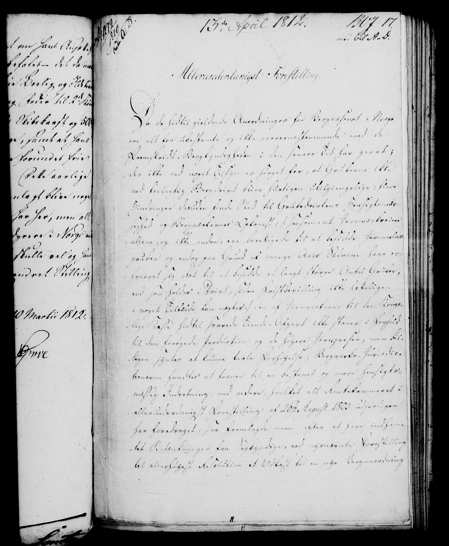 Rentekammeret, Renteskriverkontorene, AV/RA-EA-3115/M/Mf/Mfb/L0010: Relasjons- og resolusjonsprotokoll med register (merket RK 54.16), 1811-1812