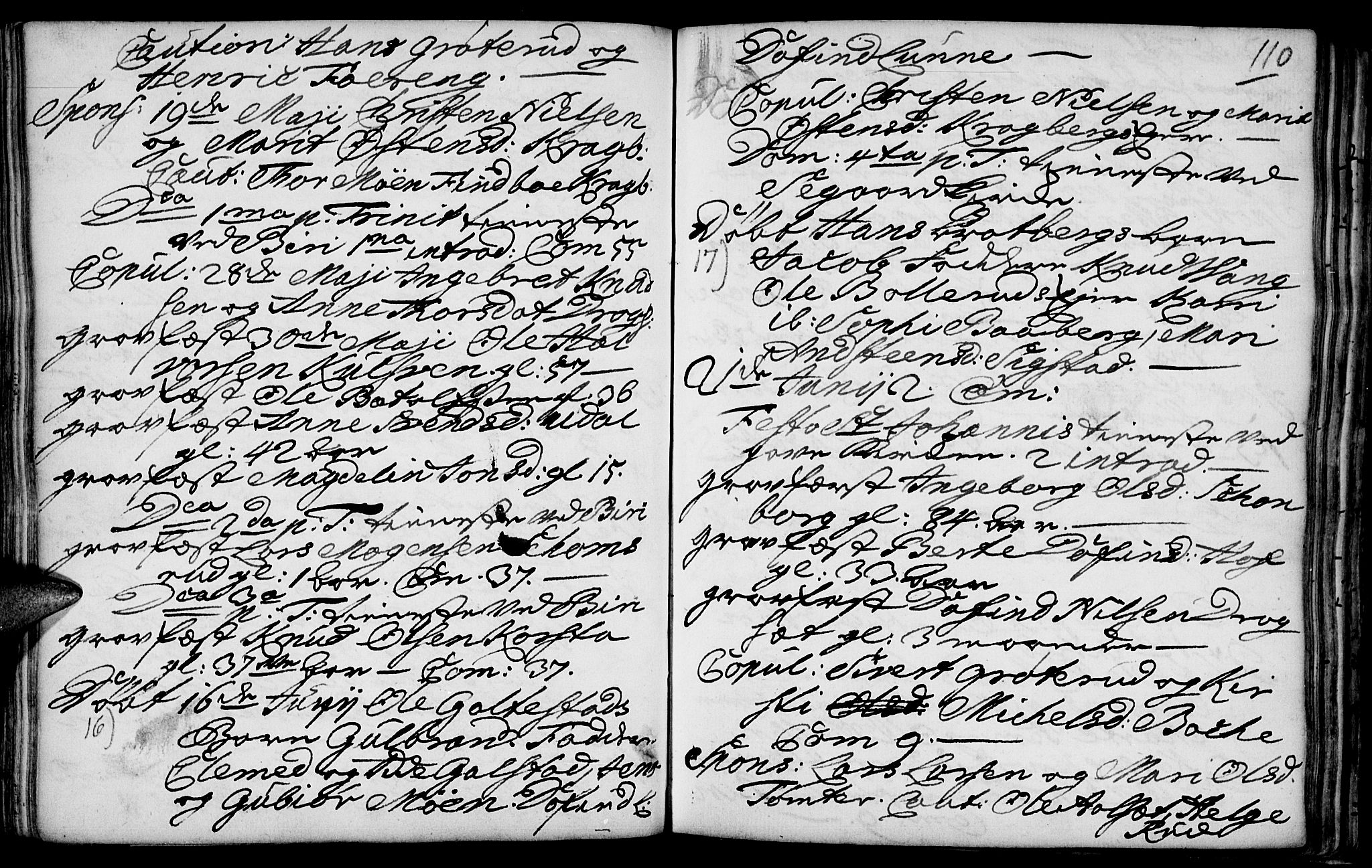 Biri prestekontor, AV/SAH-PREST-096/H/Ha/Haa/L0001: Ministerialbok nr. 1, 1730-1754, s. 110