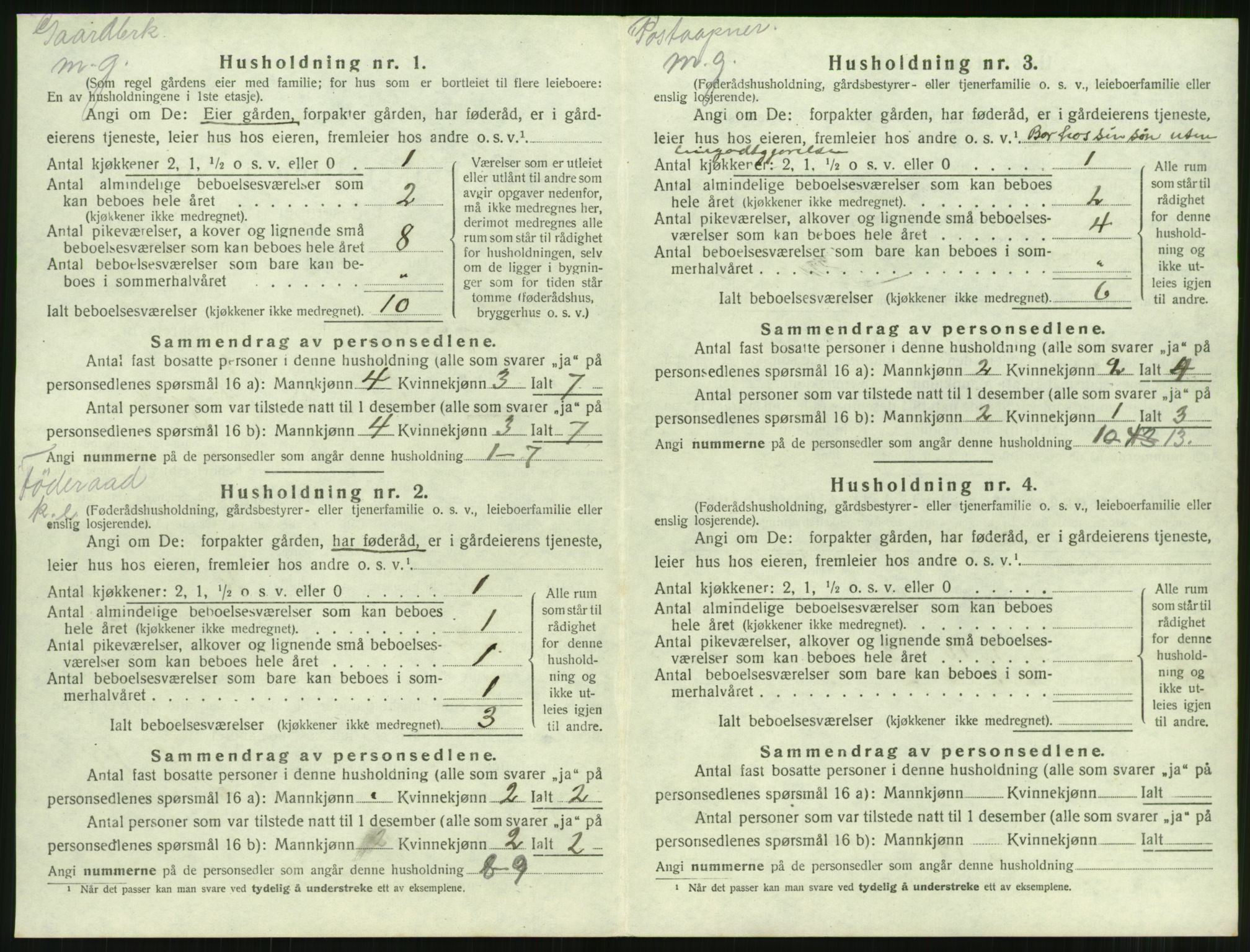 SAT, Folketelling 1920 for 1560 Tingvoll herred, 1920, s. 127