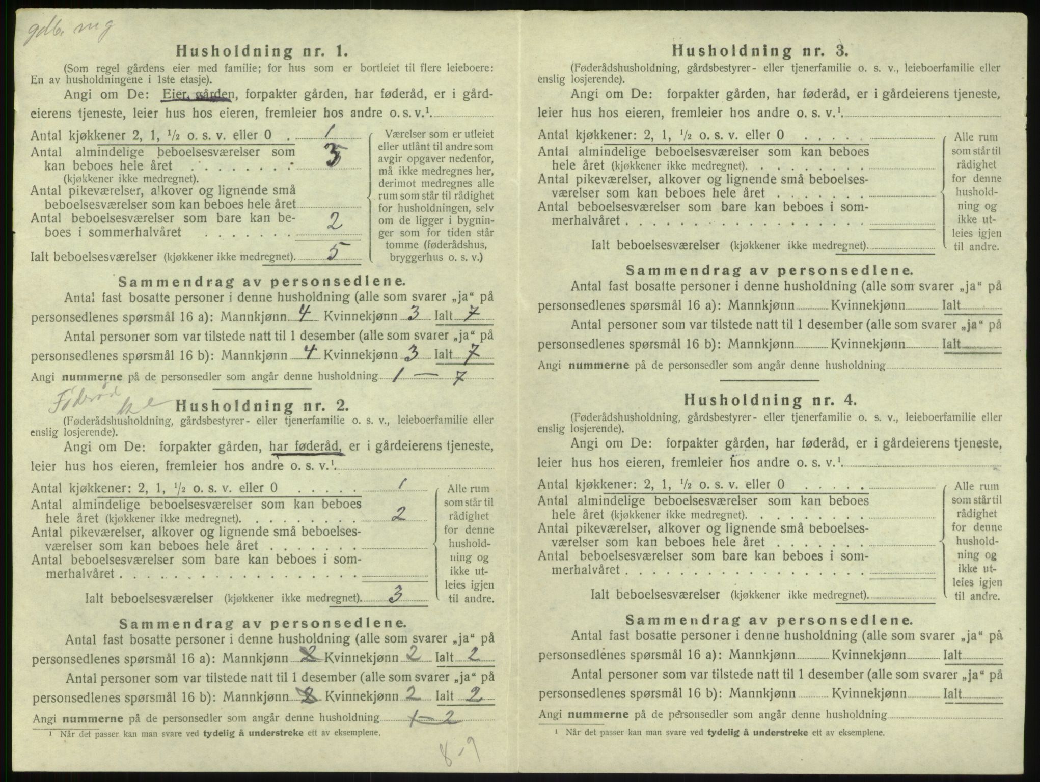 SAB, Folketelling 1920 for 1418 Balestrand herred, 1920, s. 287