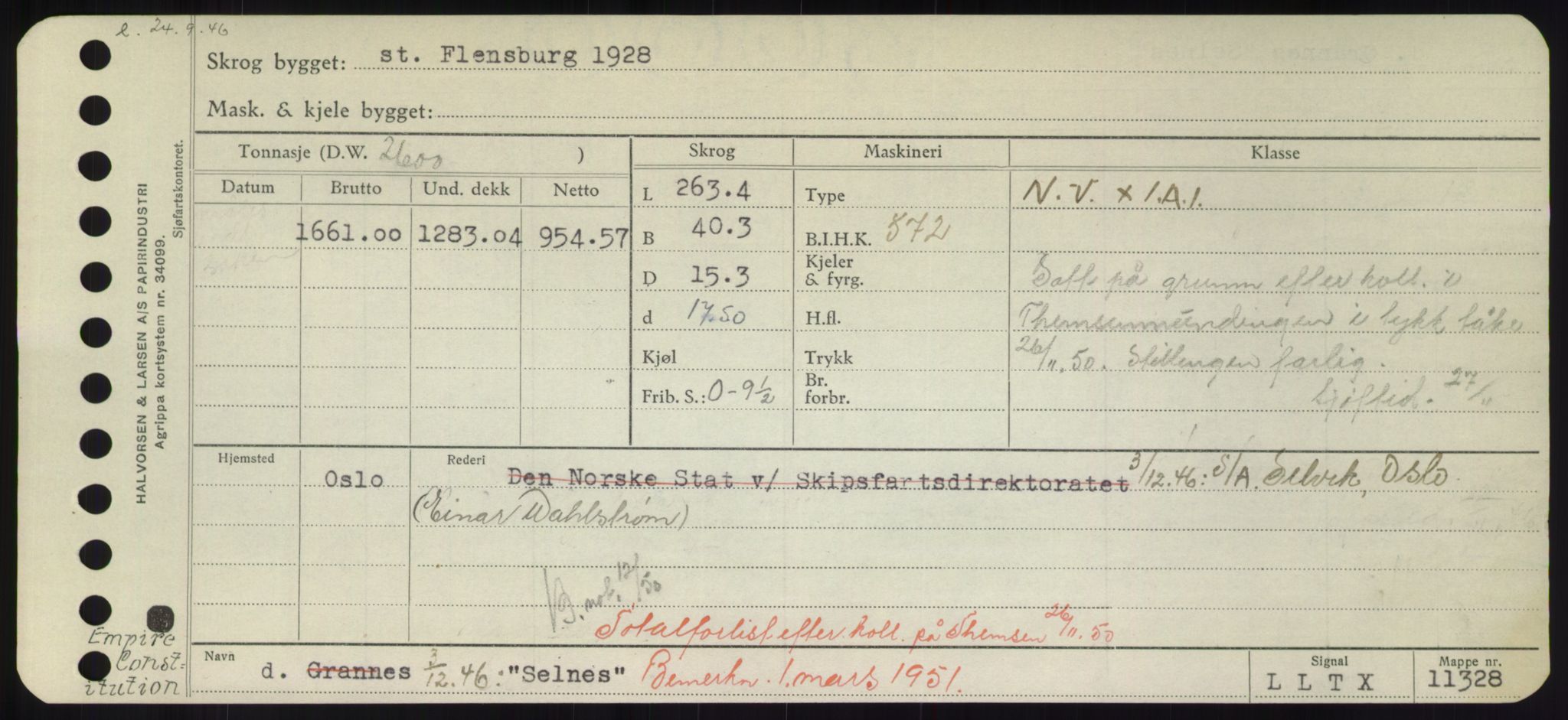 Sjøfartsdirektoratet med forløpere, Skipsmålingen, AV/RA-S-1627/H/Hd/L0032: Fartøy, San-Seve, s. 453