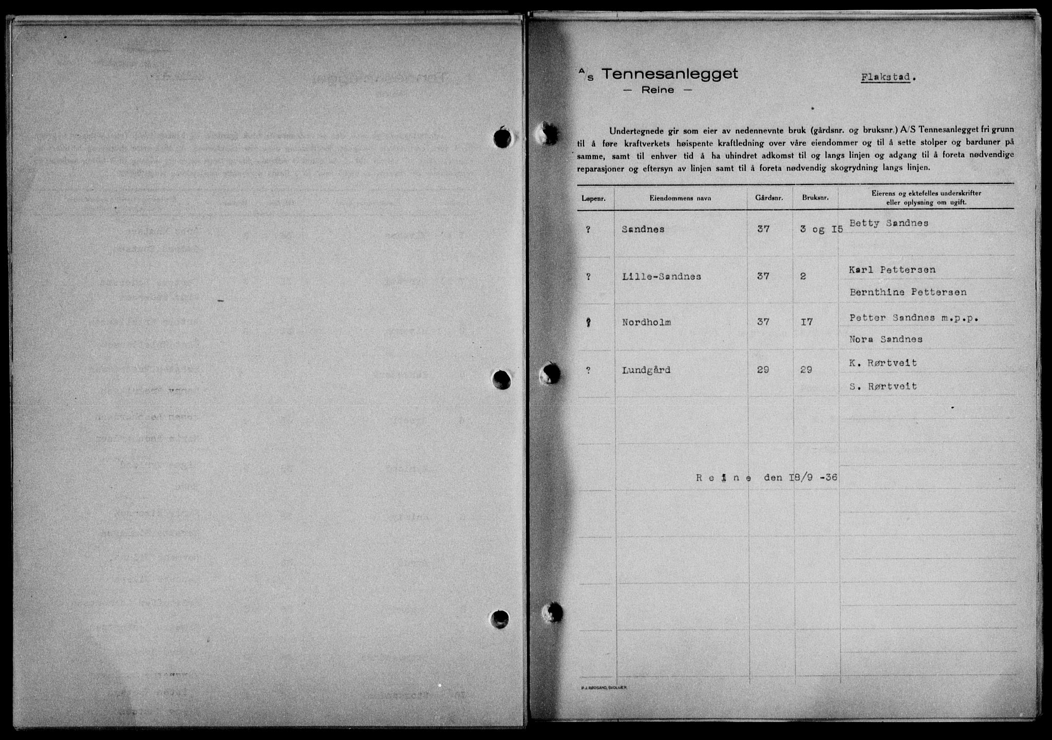 Lofoten sorenskriveri, AV/SAT-A-0017/1/2/2C/L0001a: Pantebok nr. 1a, 1936-1937, Dagboknr: 2354/1936