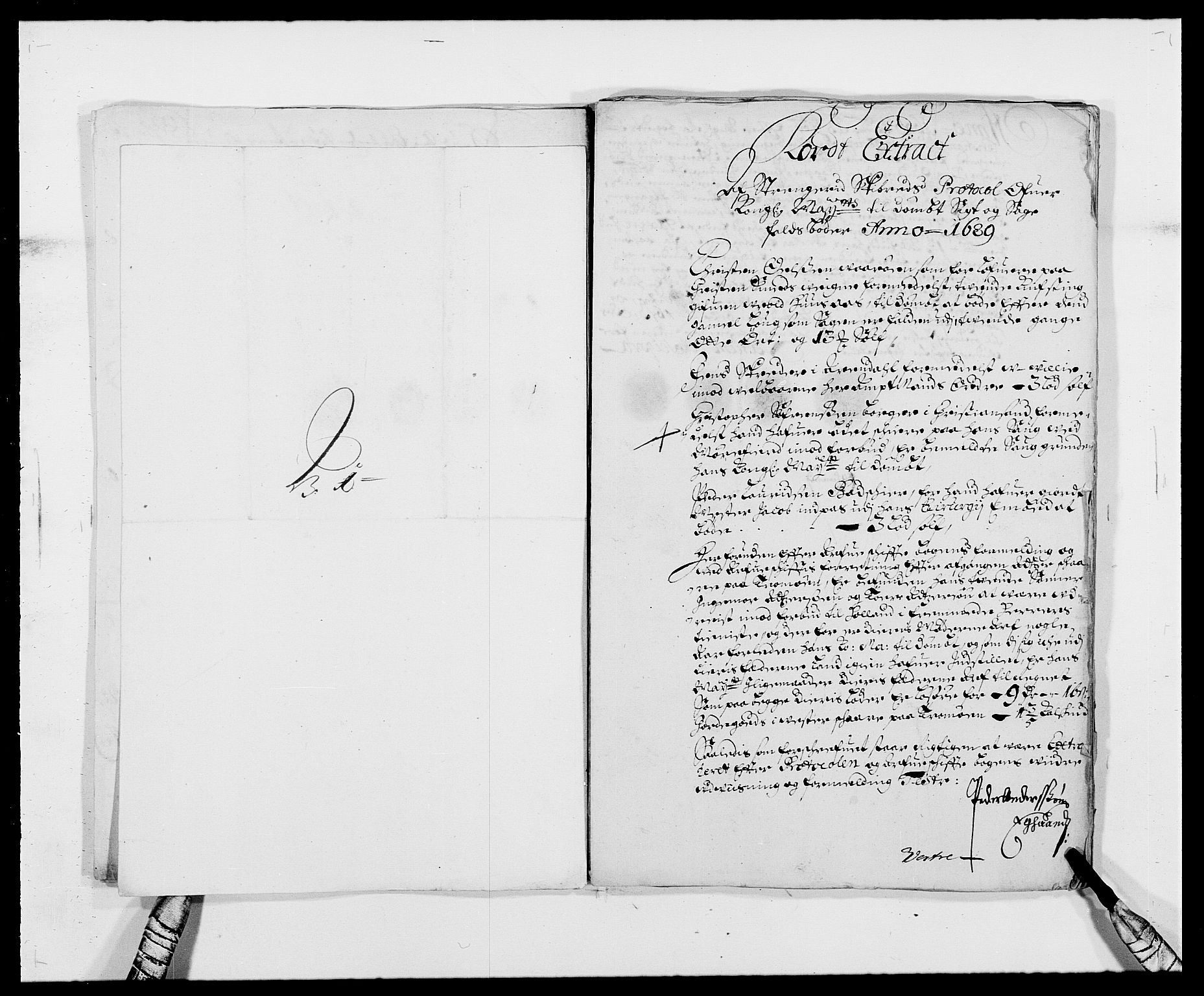 Rentekammeret inntil 1814, Reviderte regnskaper, Fogderegnskap, RA/EA-4092/R39/L2309: Fogderegnskap Nedenes, 1684-1689, s. 289