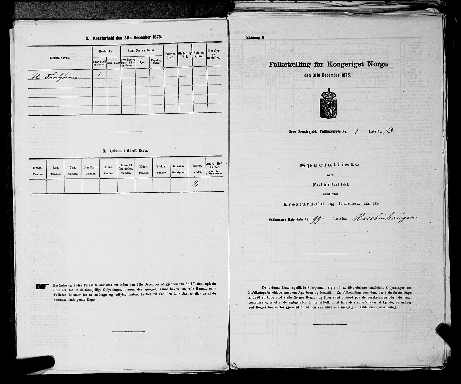 SAKO, Folketelling 1875 for 0633P Nore prestegjeld, 1875, s. 472