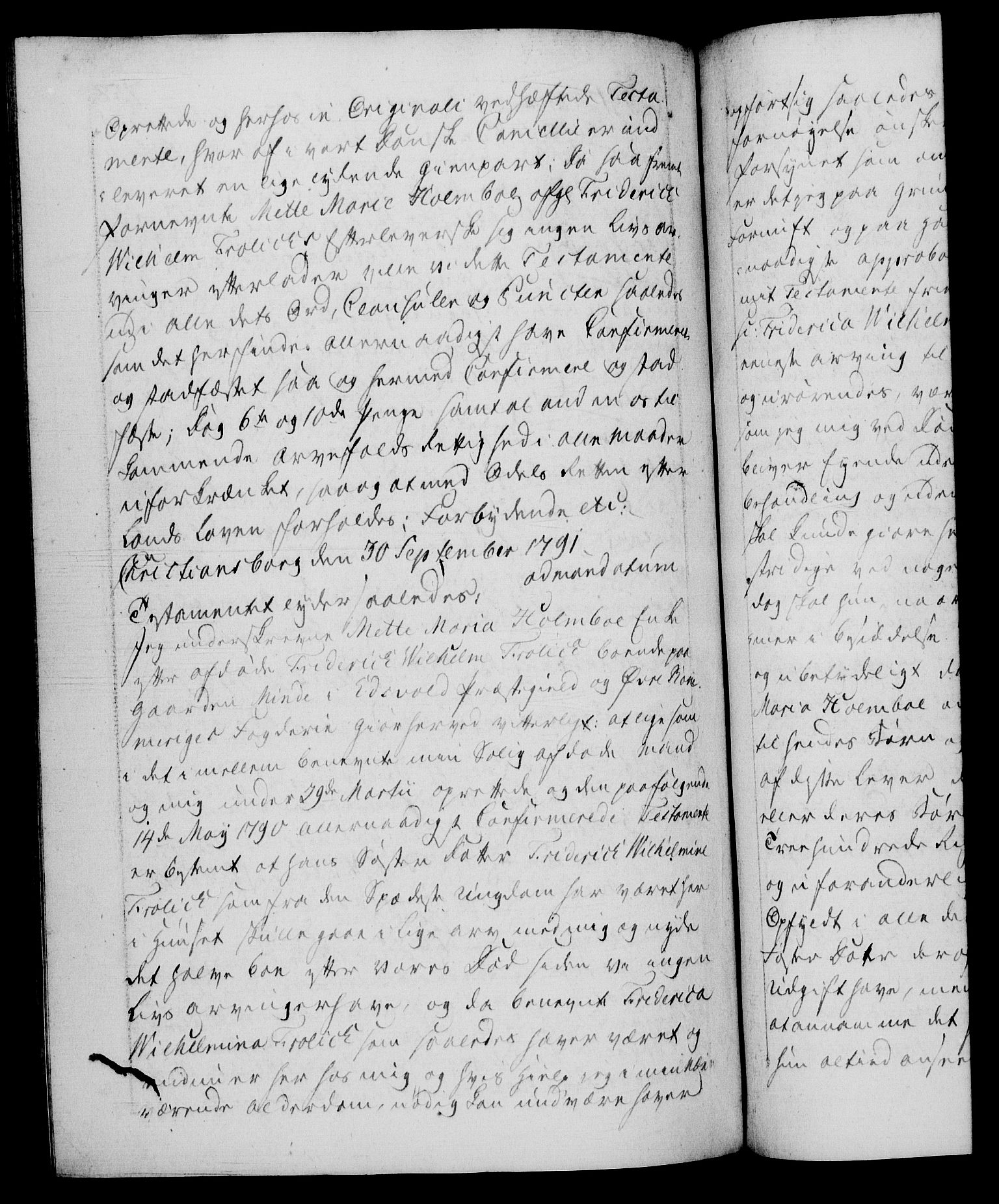 Danske Kanselli 1572-1799, AV/RA-EA-3023/F/Fc/Fca/Fcaa/L0053: Norske registre, 1790-1791, s. 758b