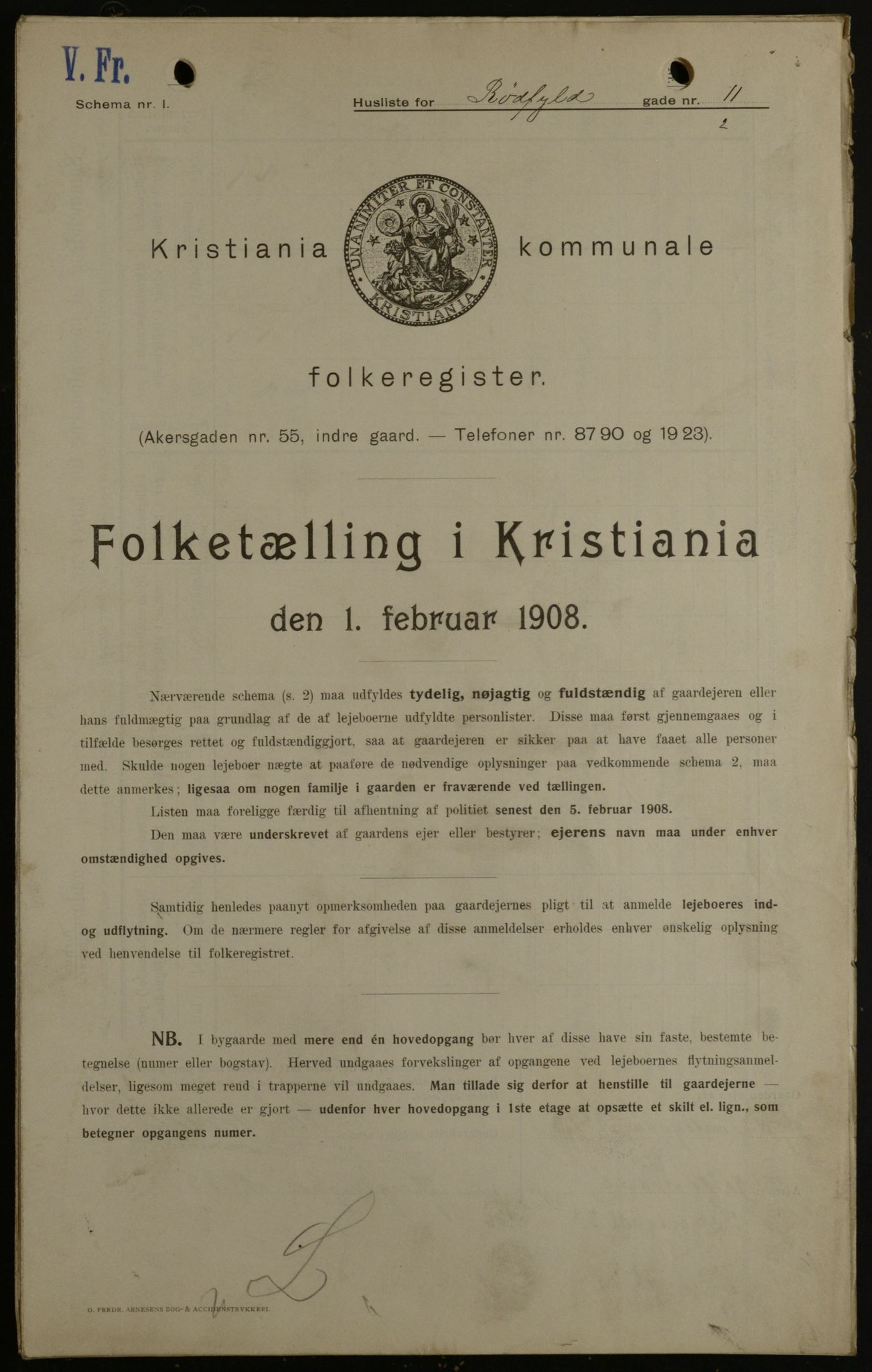 OBA, Kommunal folketelling 1.2.1908 for Kristiania kjøpstad, 1908, s. 77347