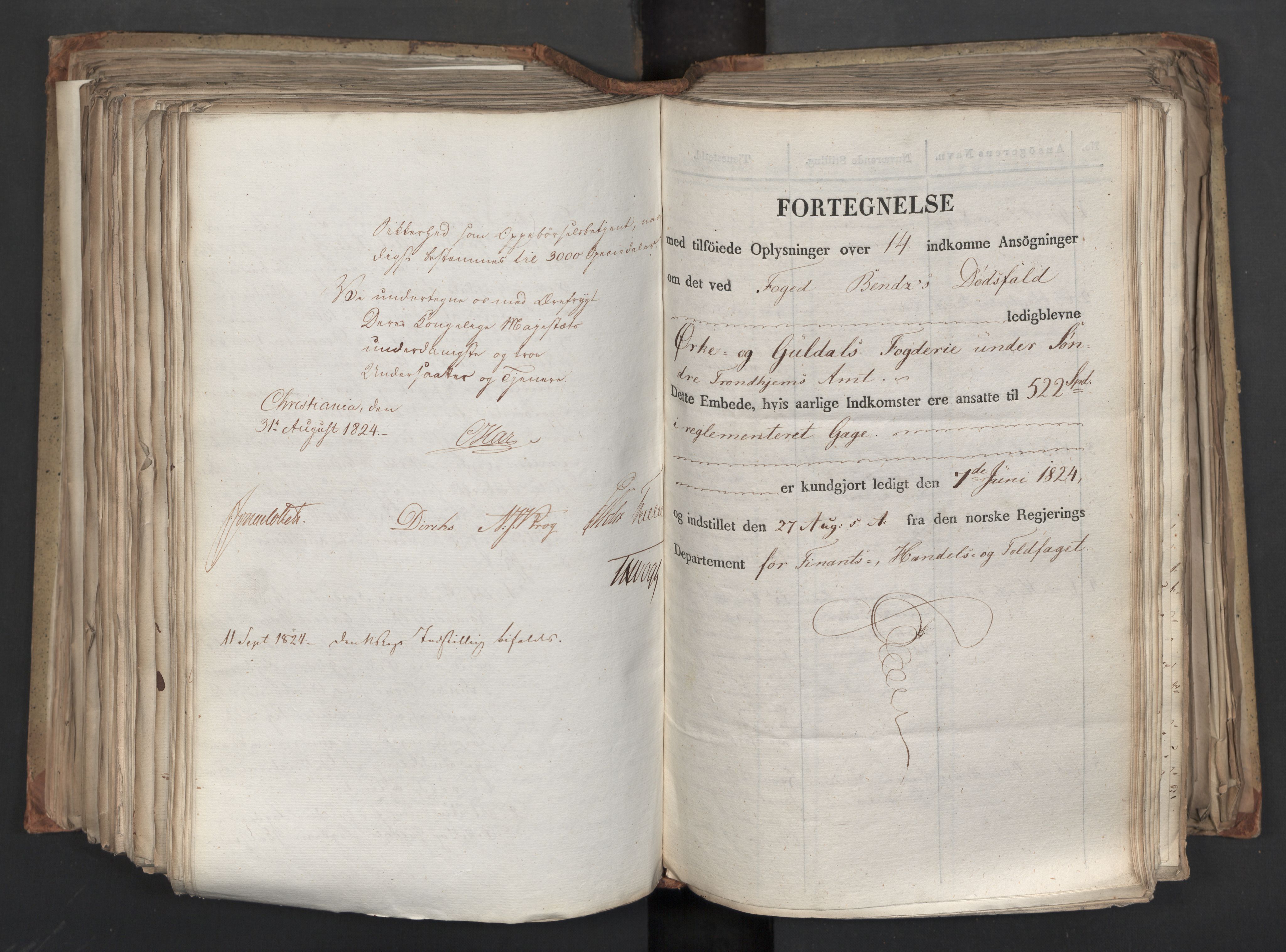 Statsrådsavdelingen i Stockholm, AV/RA-S-1003/D/Da/L0039: Regjeringsinnstillinger nr. 1661-1946, 1824, s. 446