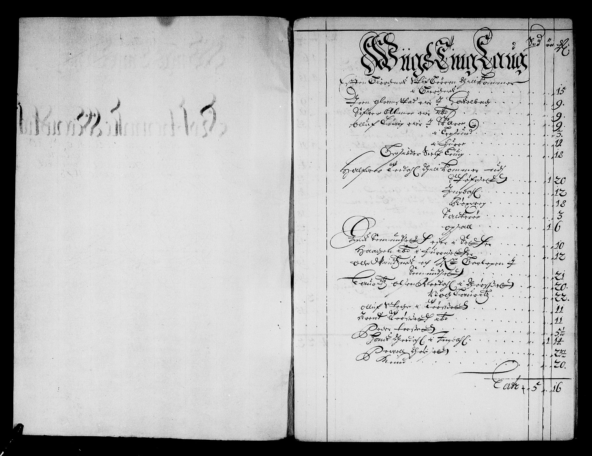 Rentekammeret inntil 1814, Reviderte regnskaper, Stiftamtstueregnskaper, Trondheim stiftamt og Nordland amt, RA/EA-6044/R/Re/L0052: Trondheim stiftamt og Nordland amt, 1678