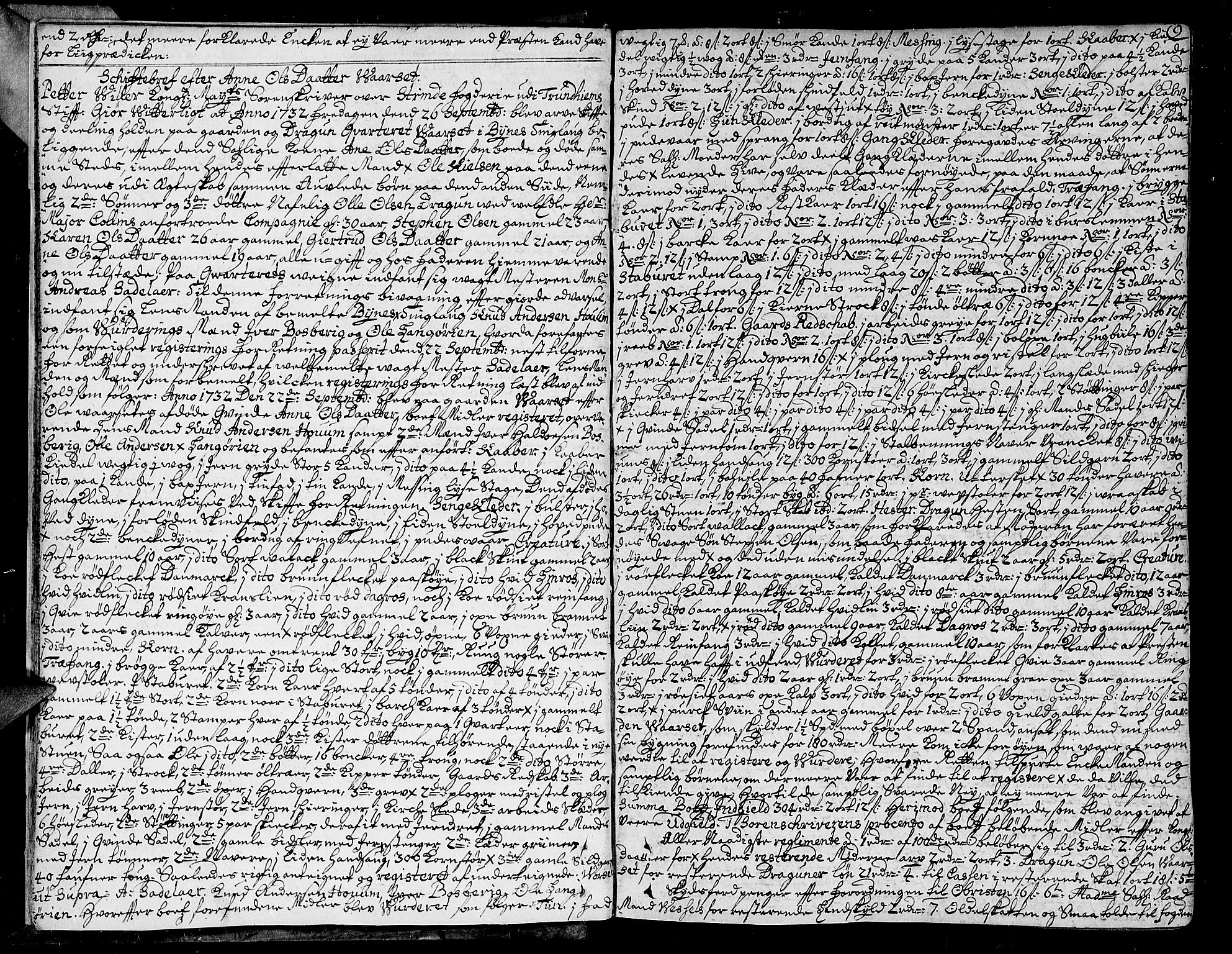 Strinda og Selbu sorenskriveri, AV/SAT-A-0015/3/3A/3Aa/L0004: Skifteprotokoll 4, 1731-1744, s. 8b-9a