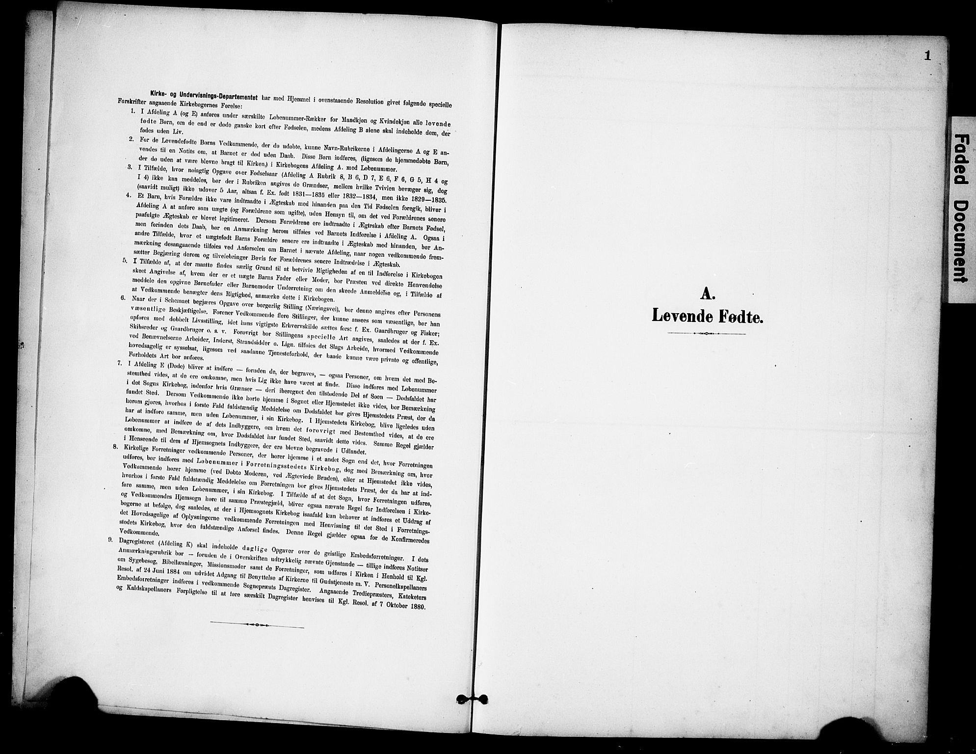 Lye sokneprestkontor, SAST/A-101794/001/30BB/L0009: Klokkerbok nr. B 9, 1902-1923, s. 1