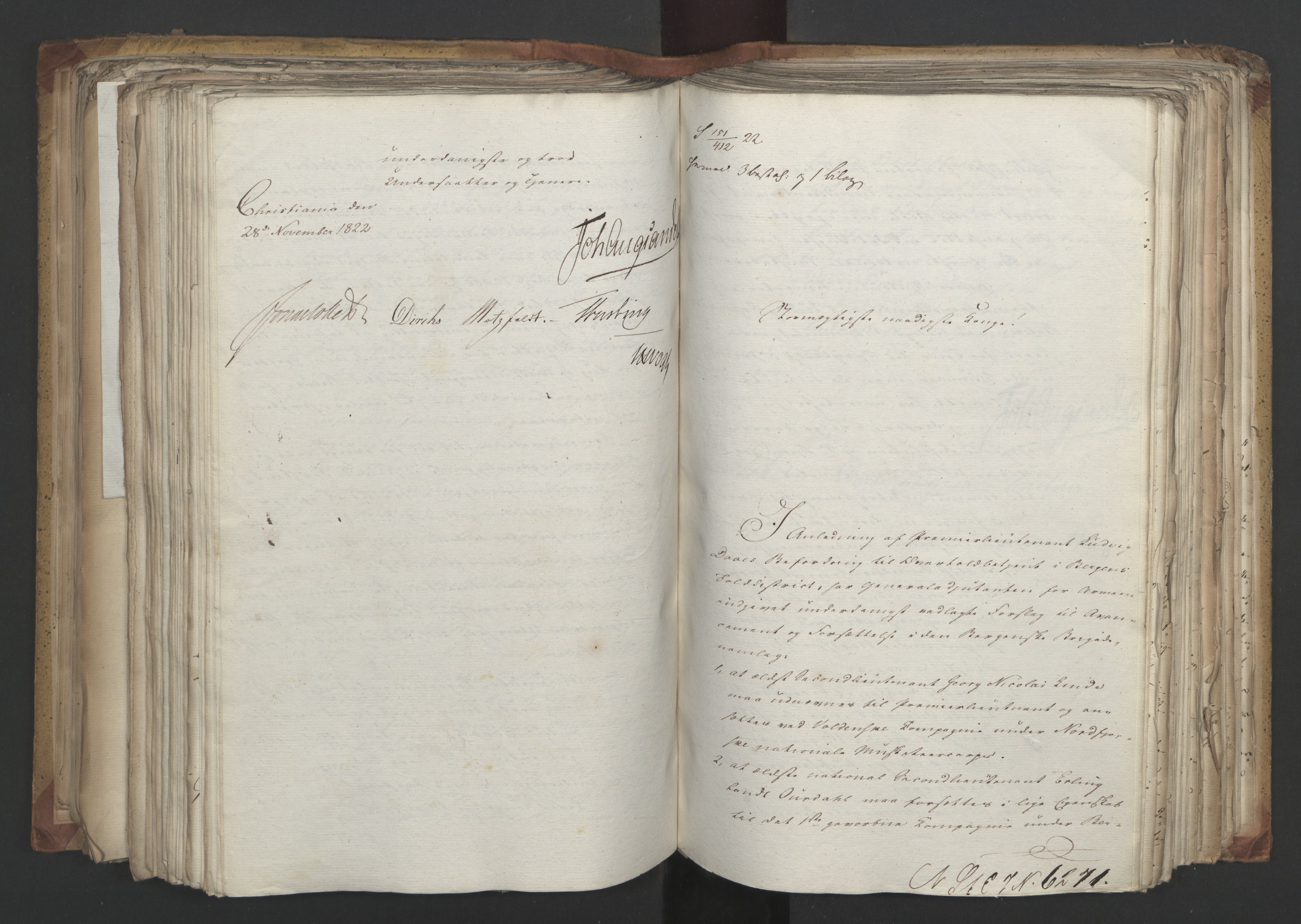 Statsrådsavdelingen i Stockholm, AV/RA-S-1003/D/Da/L0032: Regjeringsinnstillinger nr. 6140-6355, 1822, s. 319