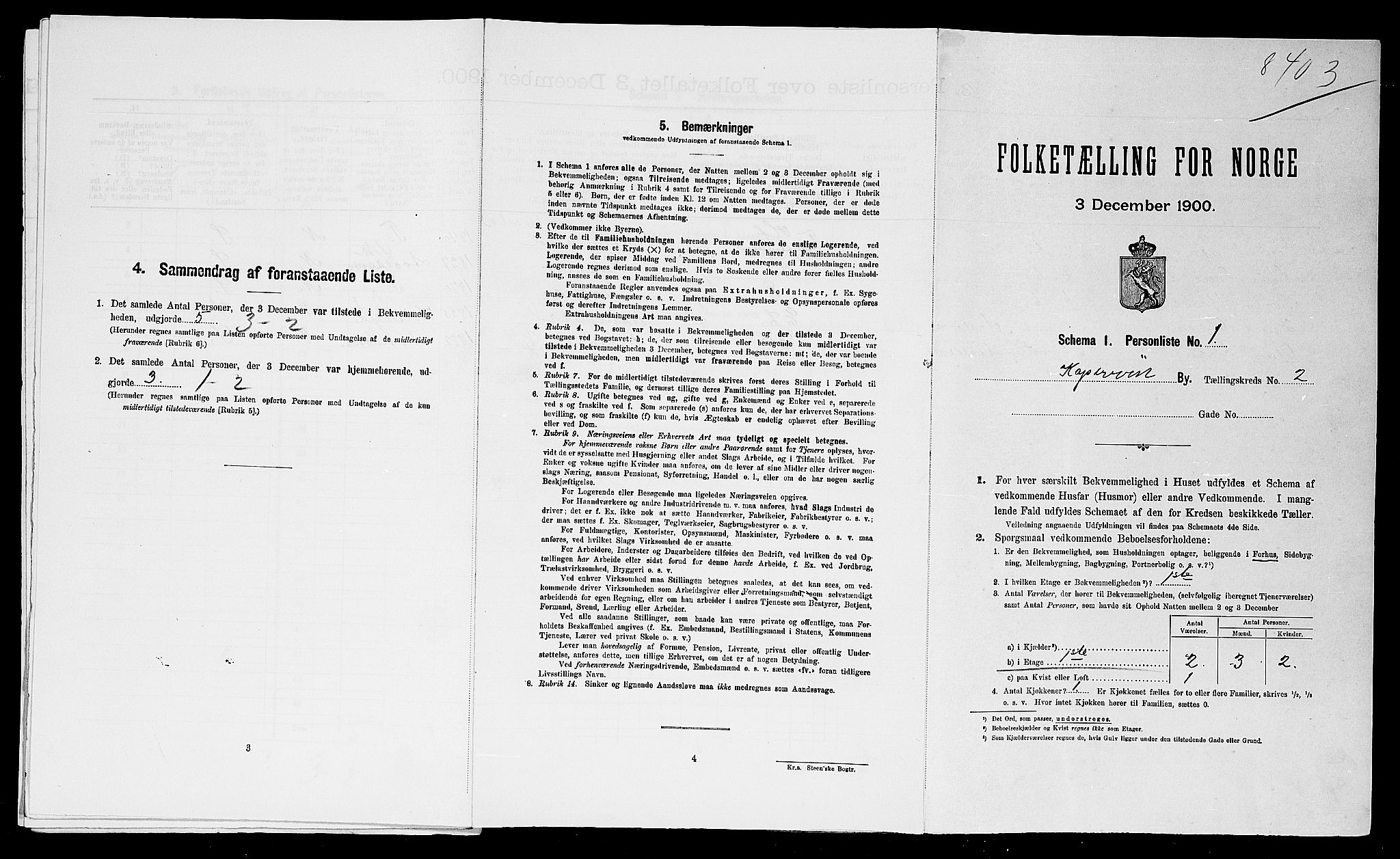 SAST, Folketelling 1900 for 1105 Kopervik ladested, 1900, s. 512