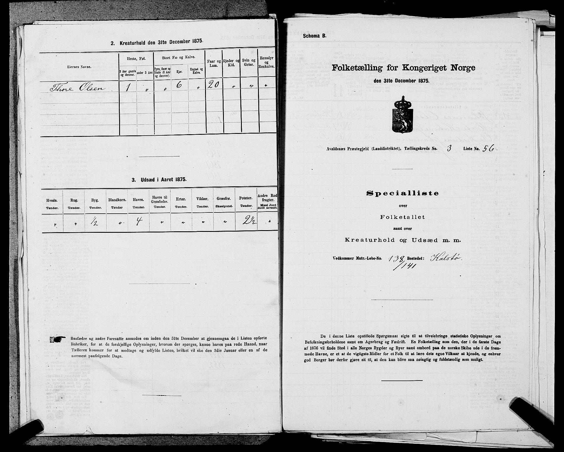 SAST, Folketelling 1875 for 1147L Avaldsnes prestegjeld, Avaldsnes sokn og Kopervik landsokn, 1875, s. 470