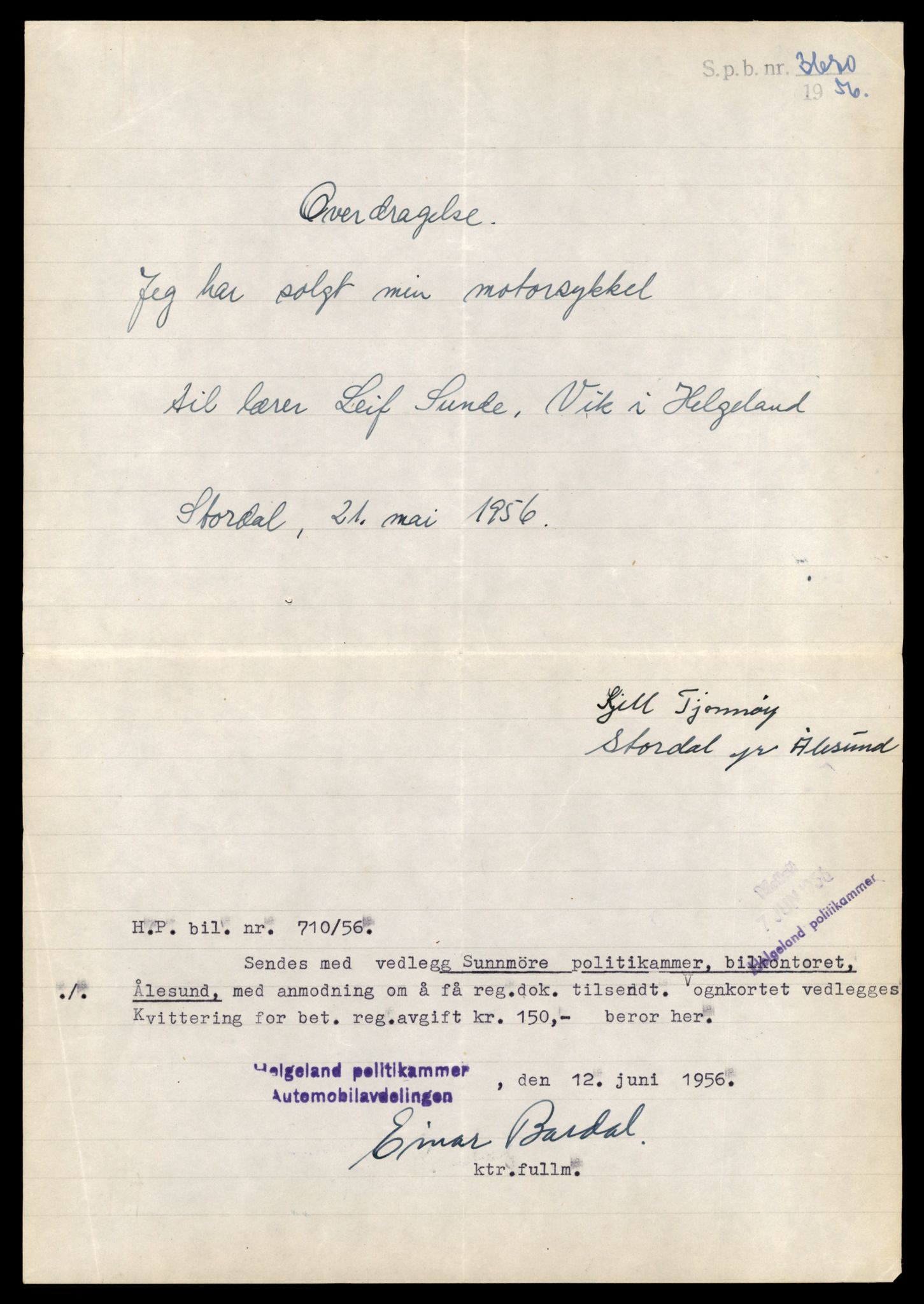 Møre og Romsdal vegkontor - Ålesund trafikkstasjon, AV/SAT-A-4099/F/Fe/L0037: Registreringskort for kjøretøy T 13031 - T 13179, 1927-1998, s. 739