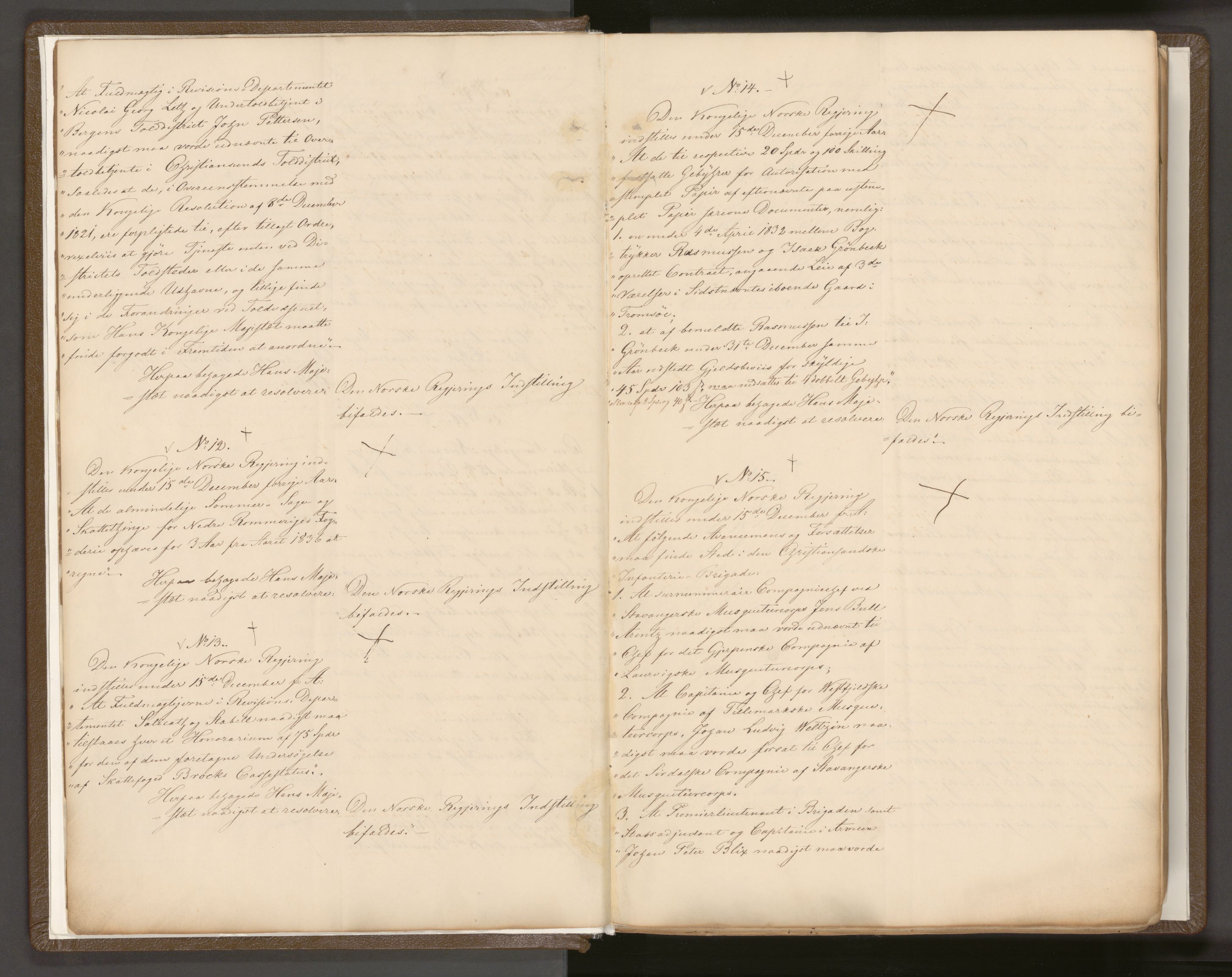 Statsrådssekretariatet, AV/RA-S-1001/A/Ab/L0042: Kgl. res. nr. 1-631, 1. halvår, 1836