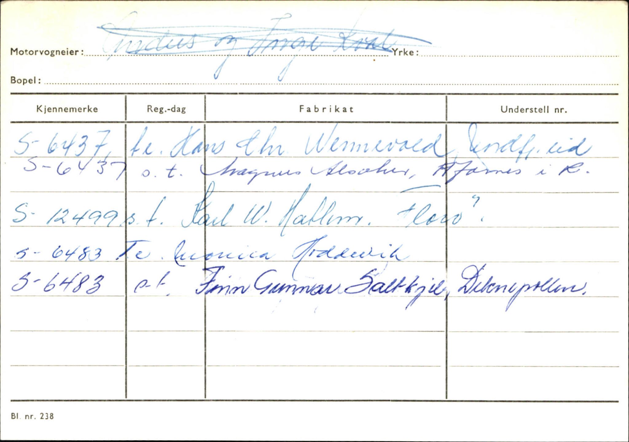 Statens vegvesen, Sogn og Fjordane vegkontor, AV/SAB-A-5301/4/F/L0144: Registerkort Vågsøy A-R, 1945-1975, s. 1420